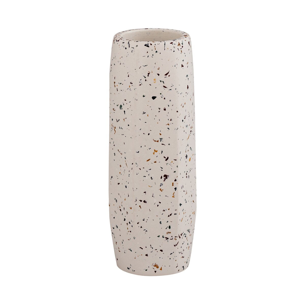 Terrazzo White Vase - Medium Skinny