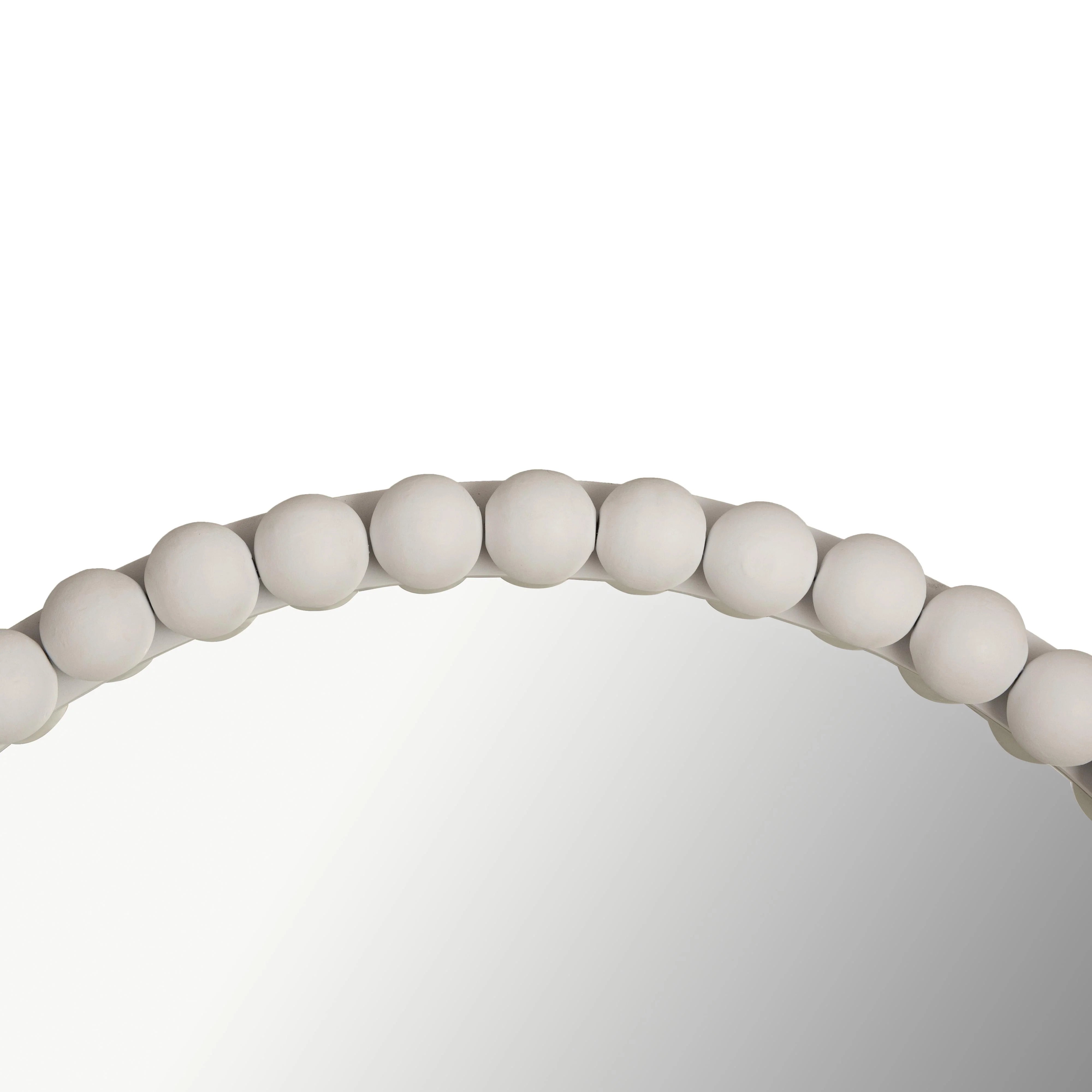 Miroir en bois blanc Baria