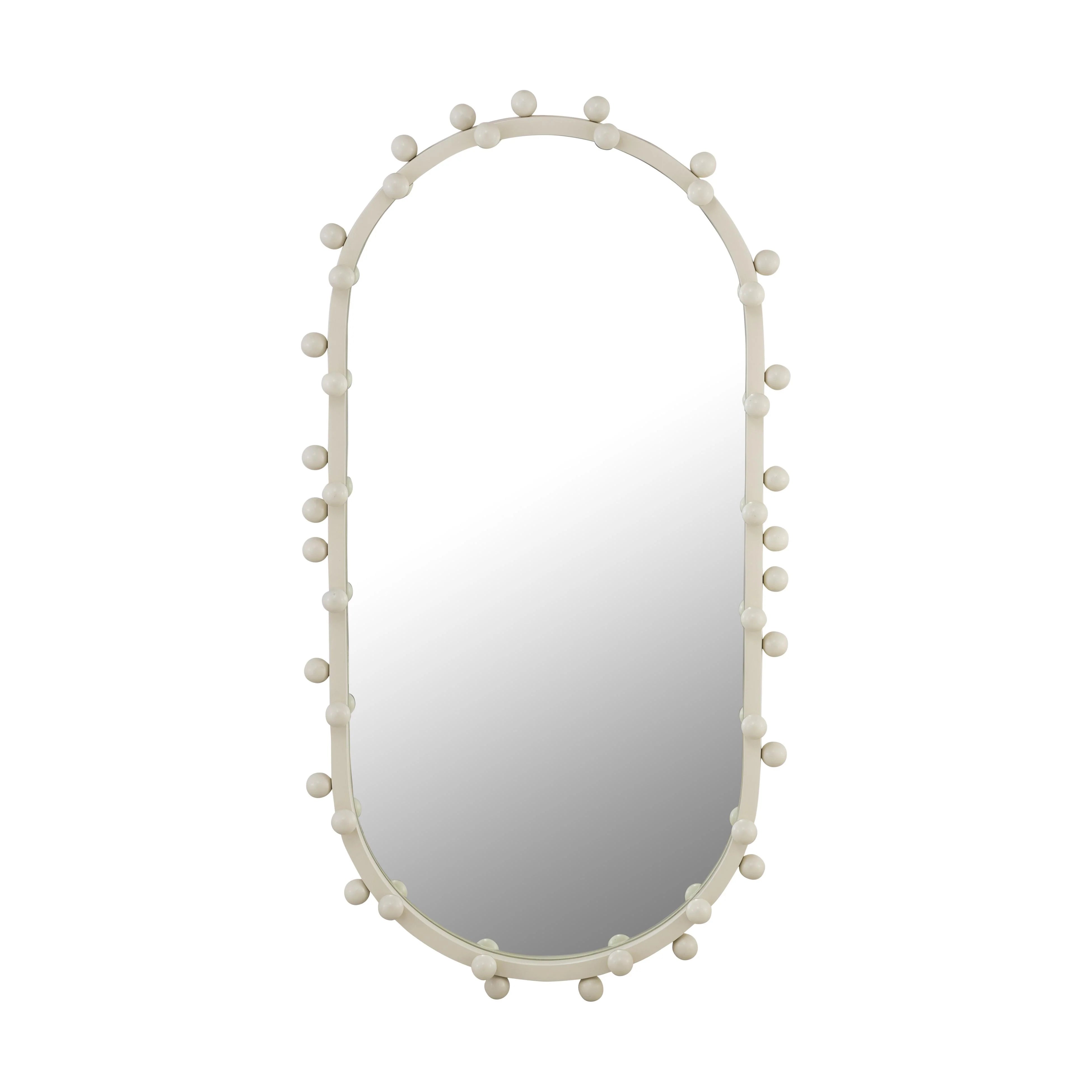 Miroir mural ovale grand format Bubbles Ivory