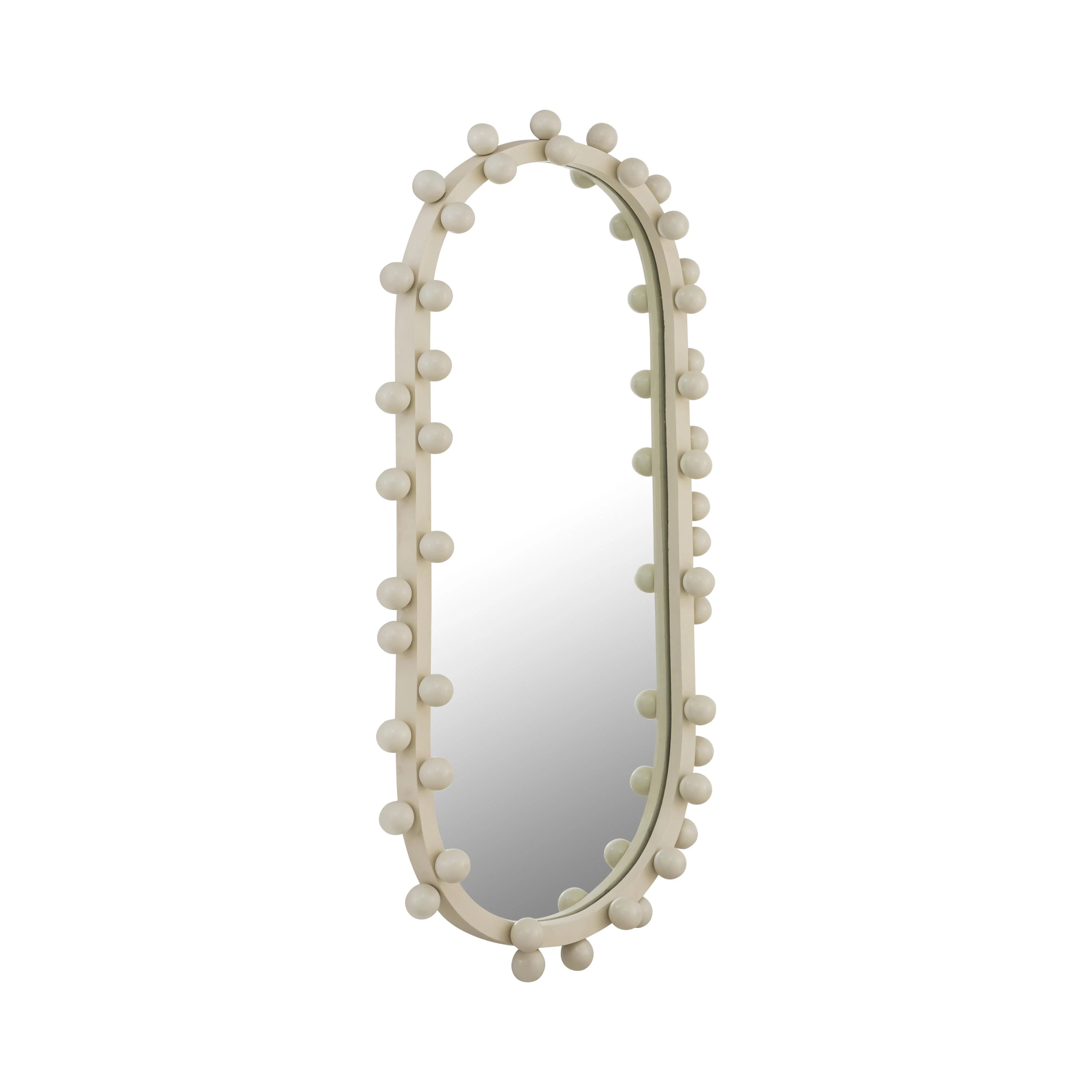 Miroir mural ovale grand format Bubbles Ivory