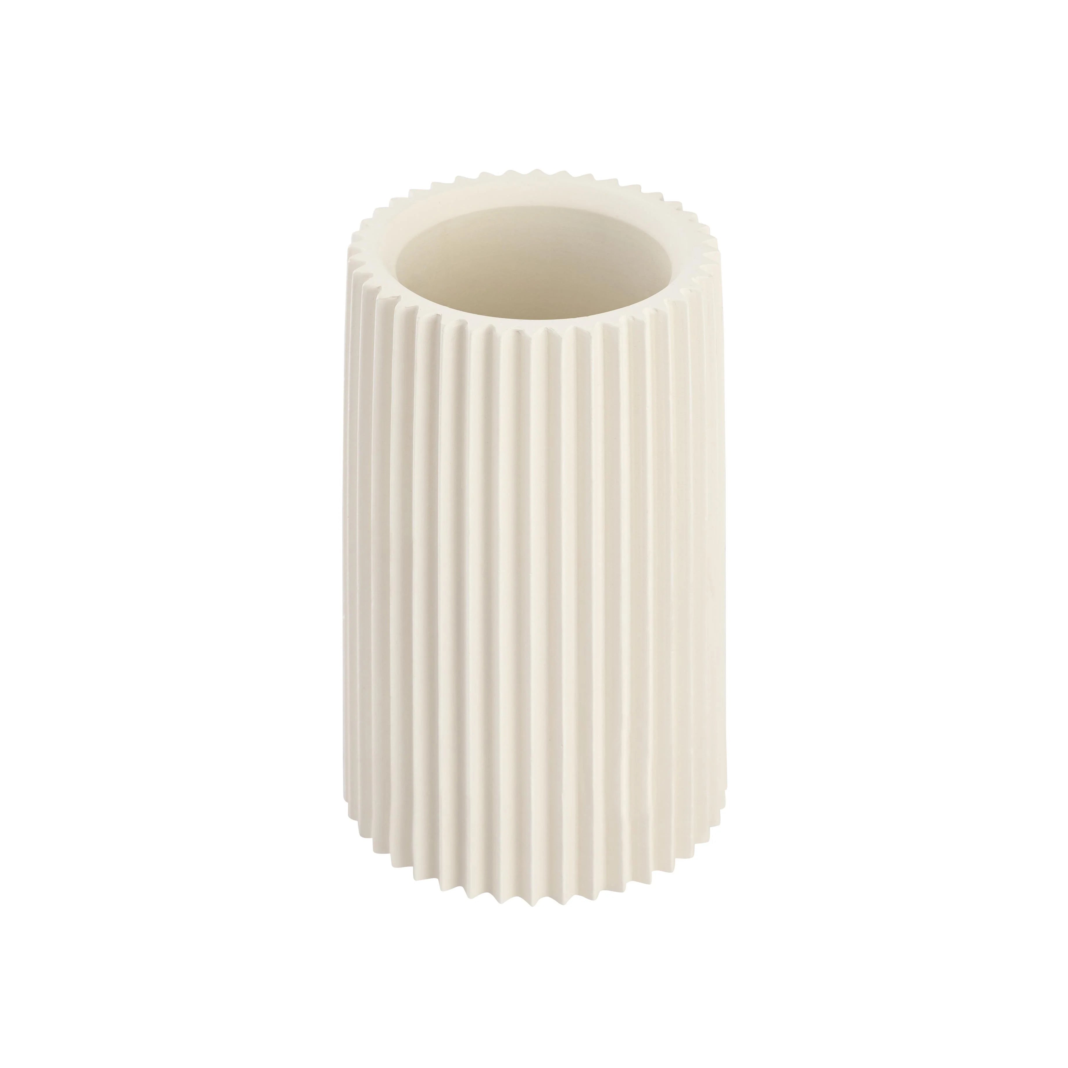 Vase de table en béton blanc Jenna