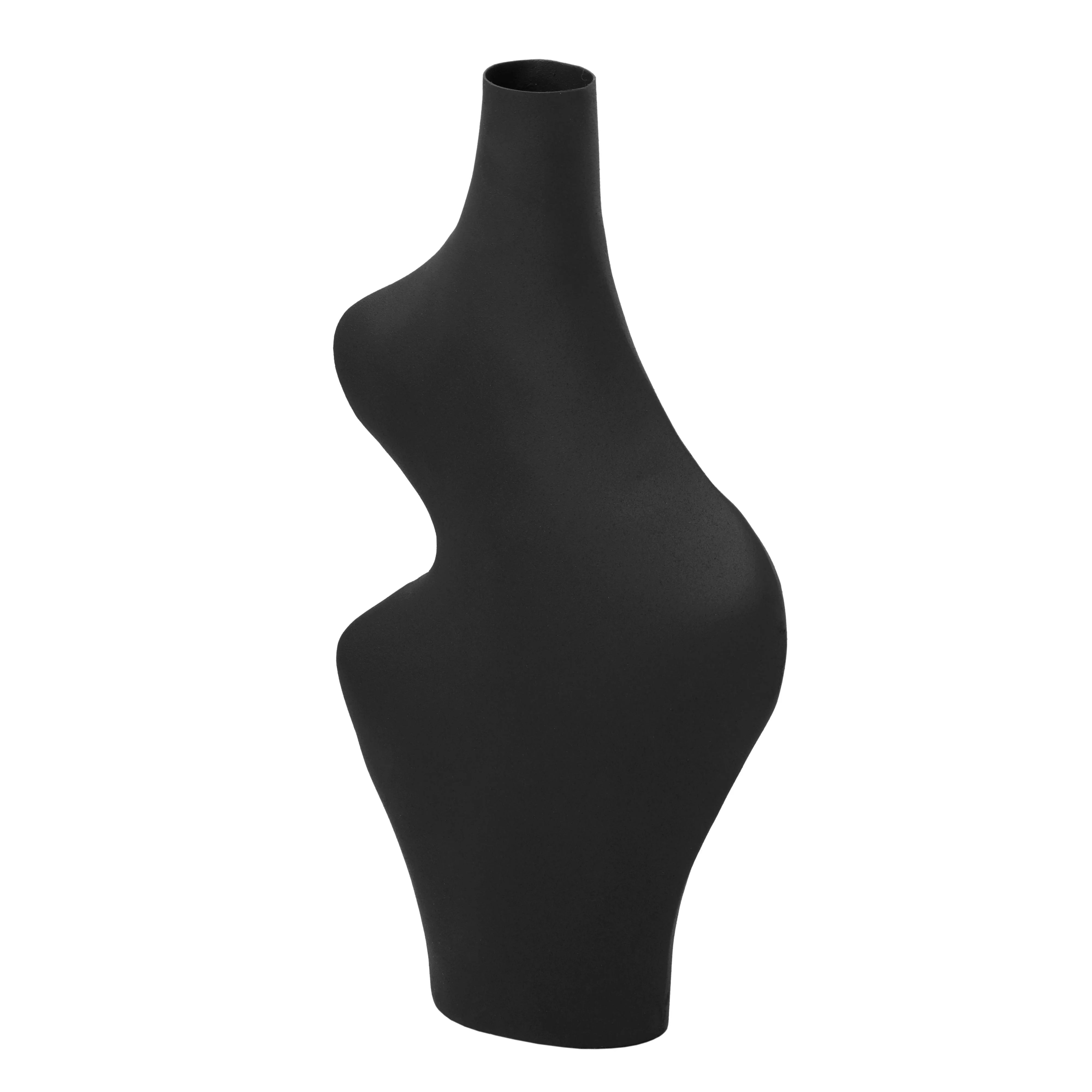 Vase en acier noir Tarri