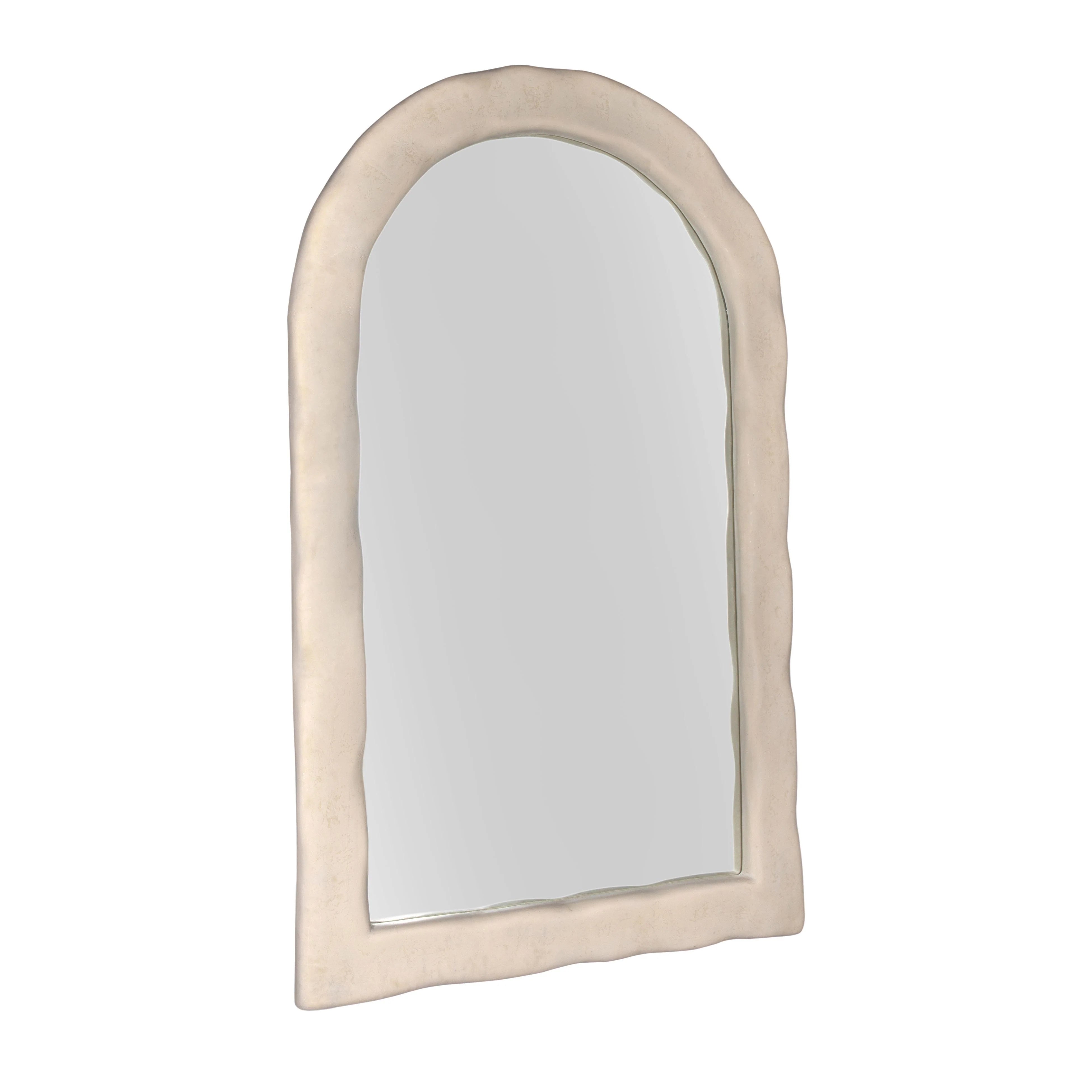 Kaia 48"X79" Cream Textured Floor Mirror
