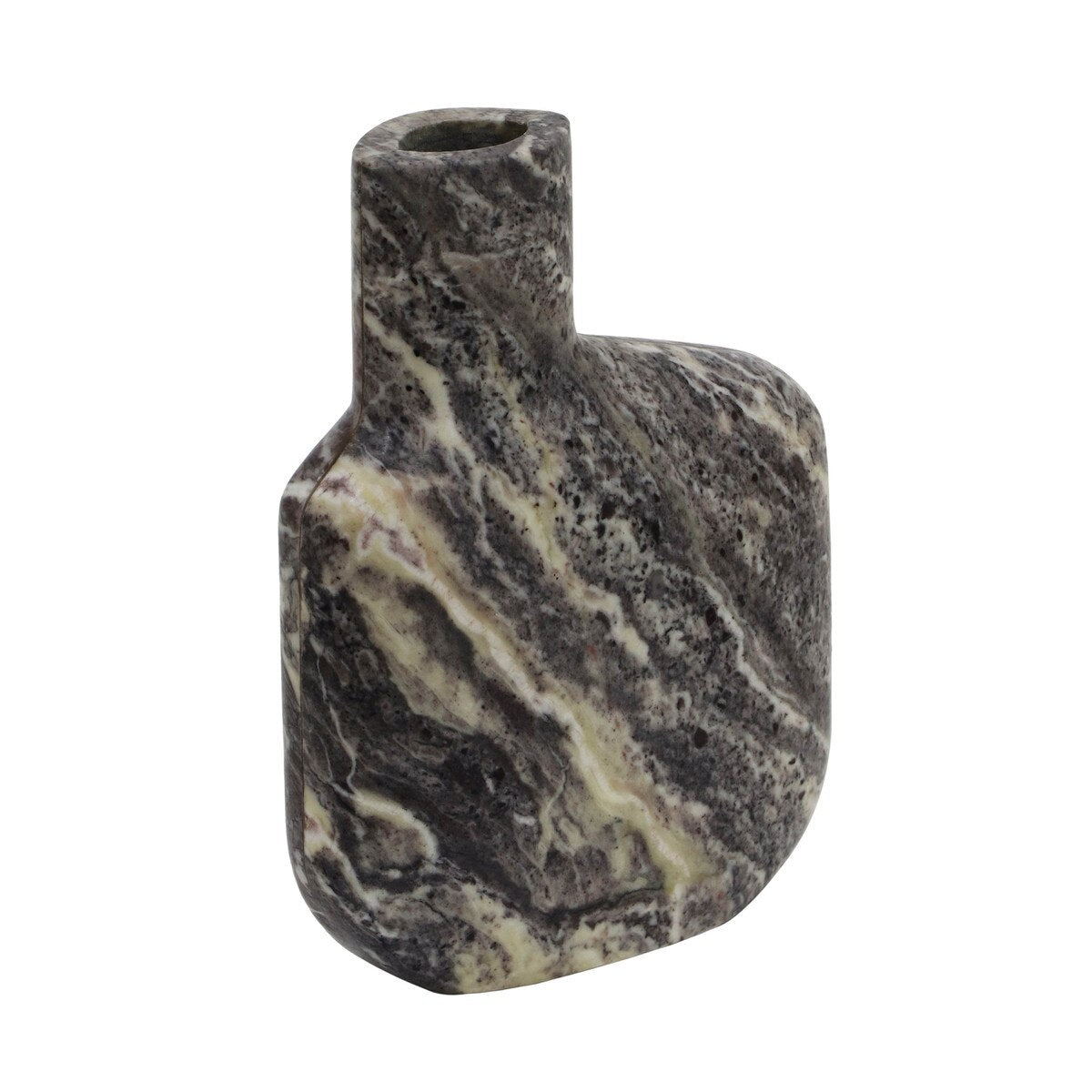 Pika Grey Marble Vase - Large