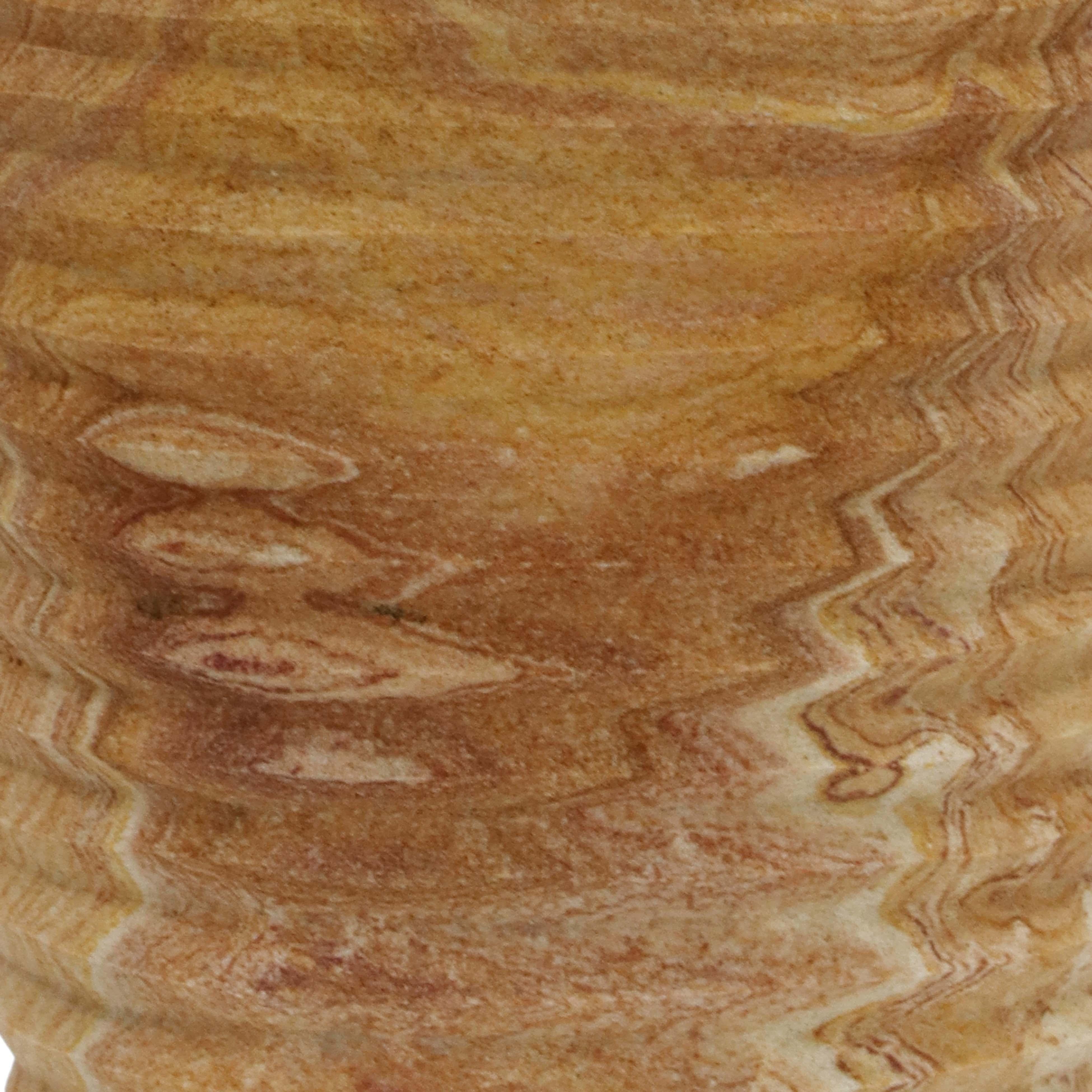 Vase en pierre côtelée Saava en grès