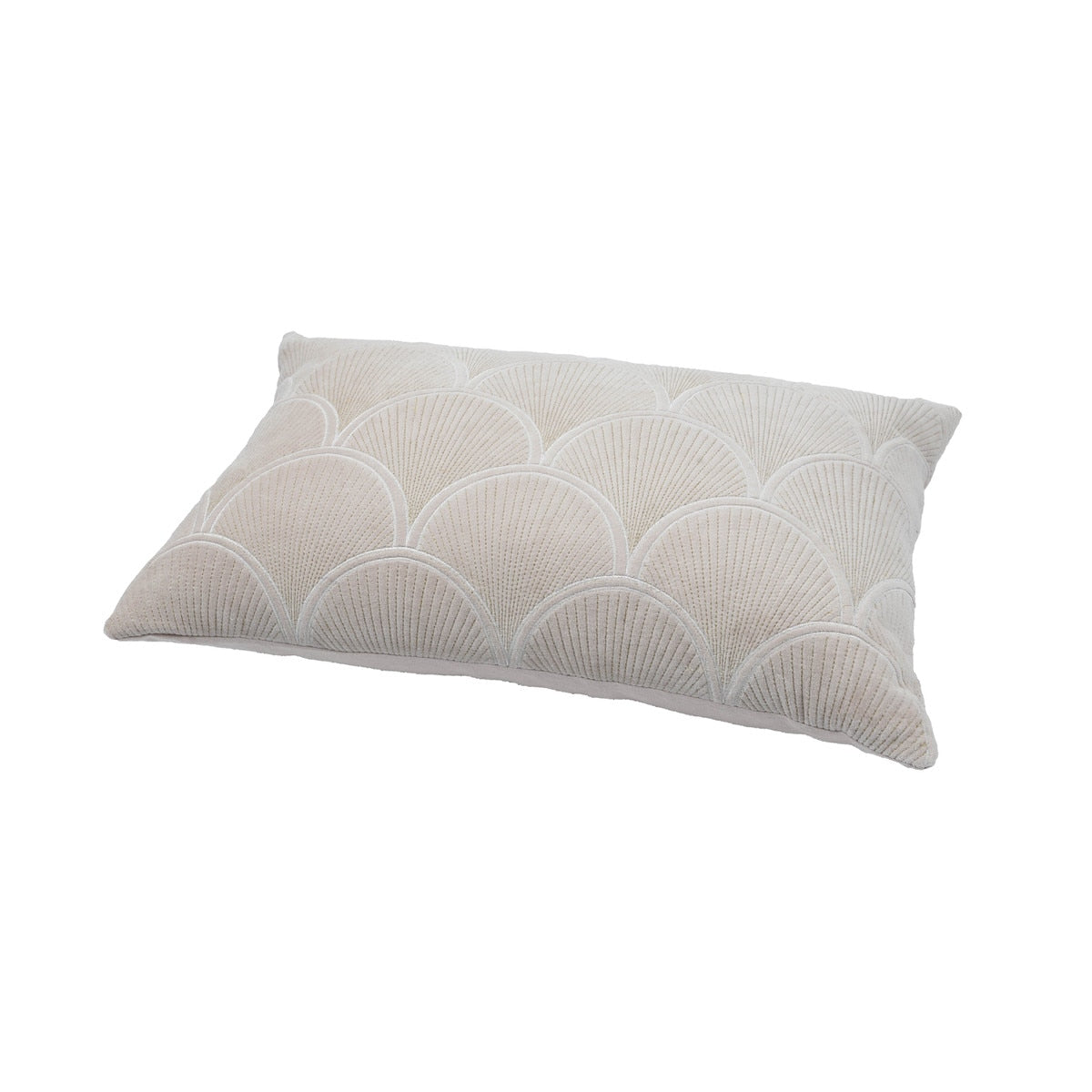 Destiny White Woven 24" x 16" Rectangular Cushion