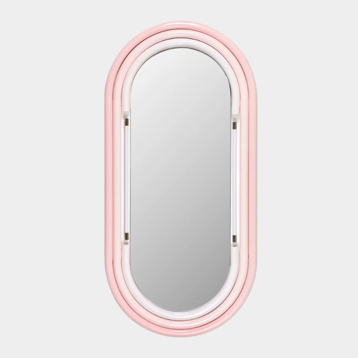 Neon Large Wall Mirror in Pink