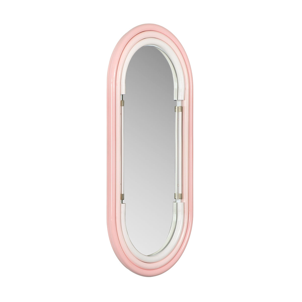 Neon Large Wall Mirror in Pink