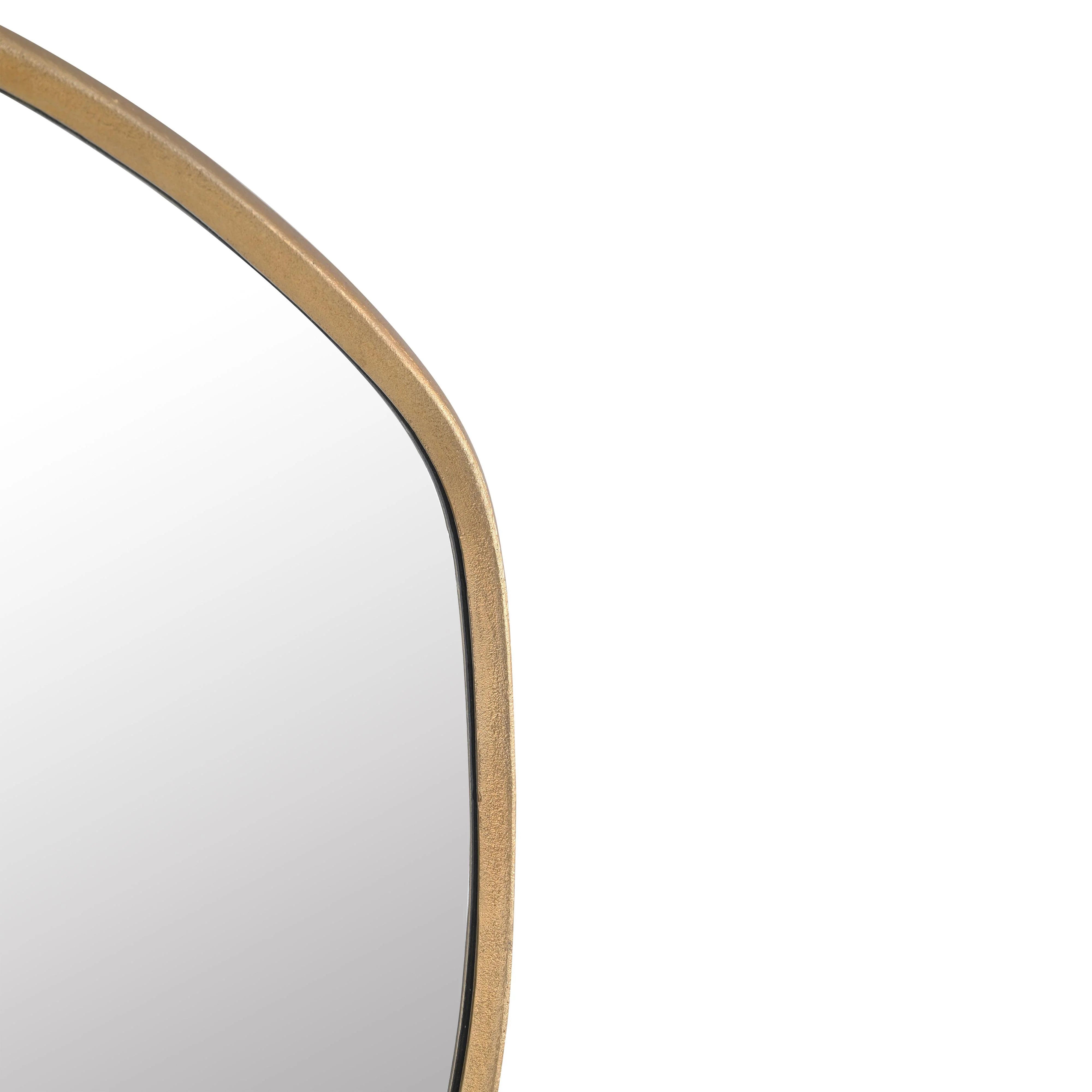 Mika 23"X35.4" Gold Wall Mirror