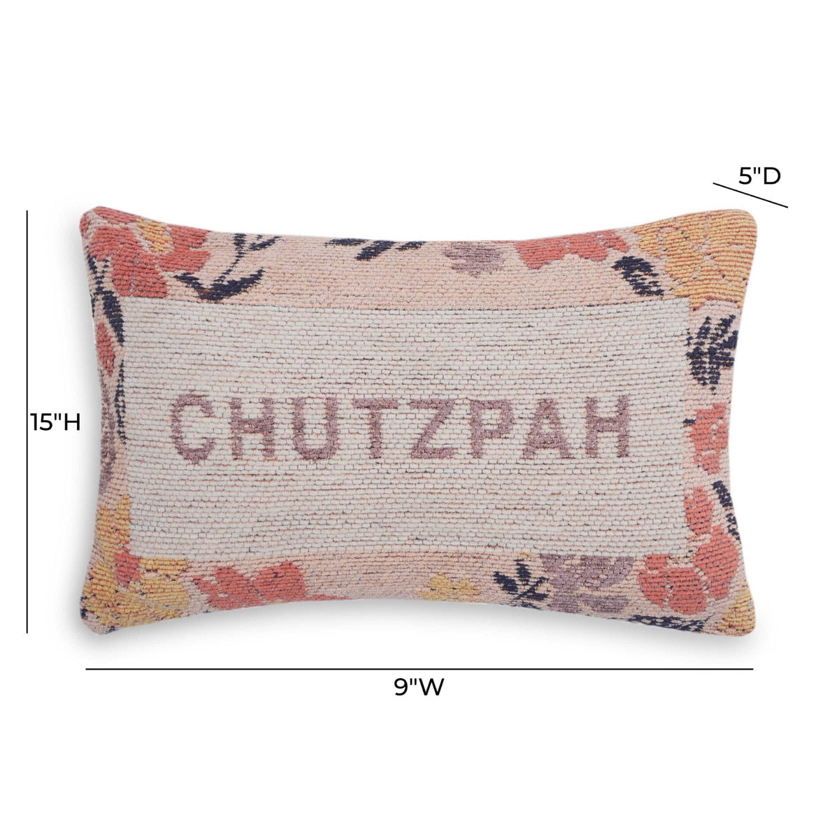 Chutzpah Jacquard Woven Pillow