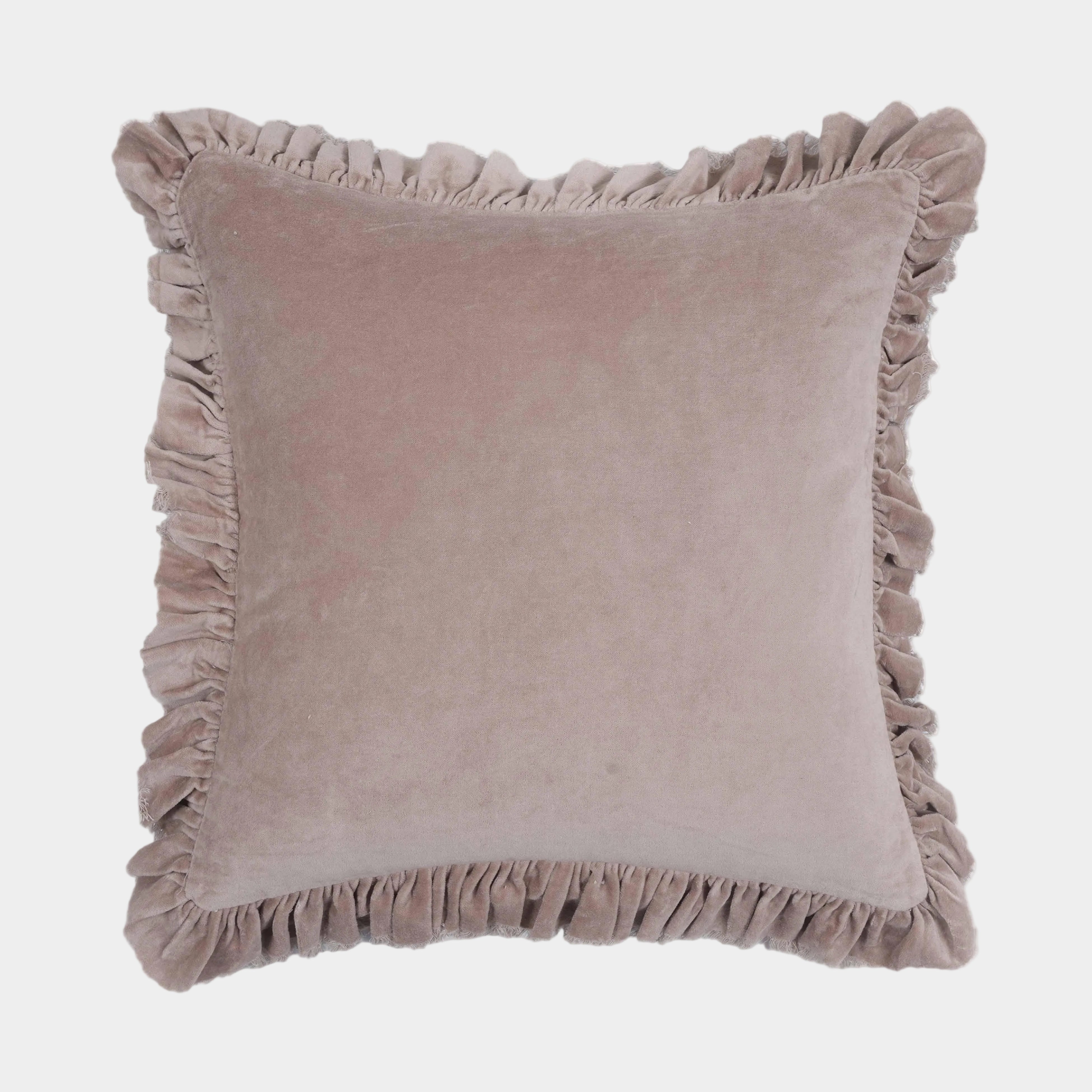 Alessia 20.5" Distressed Velvet Square Throw Pillow