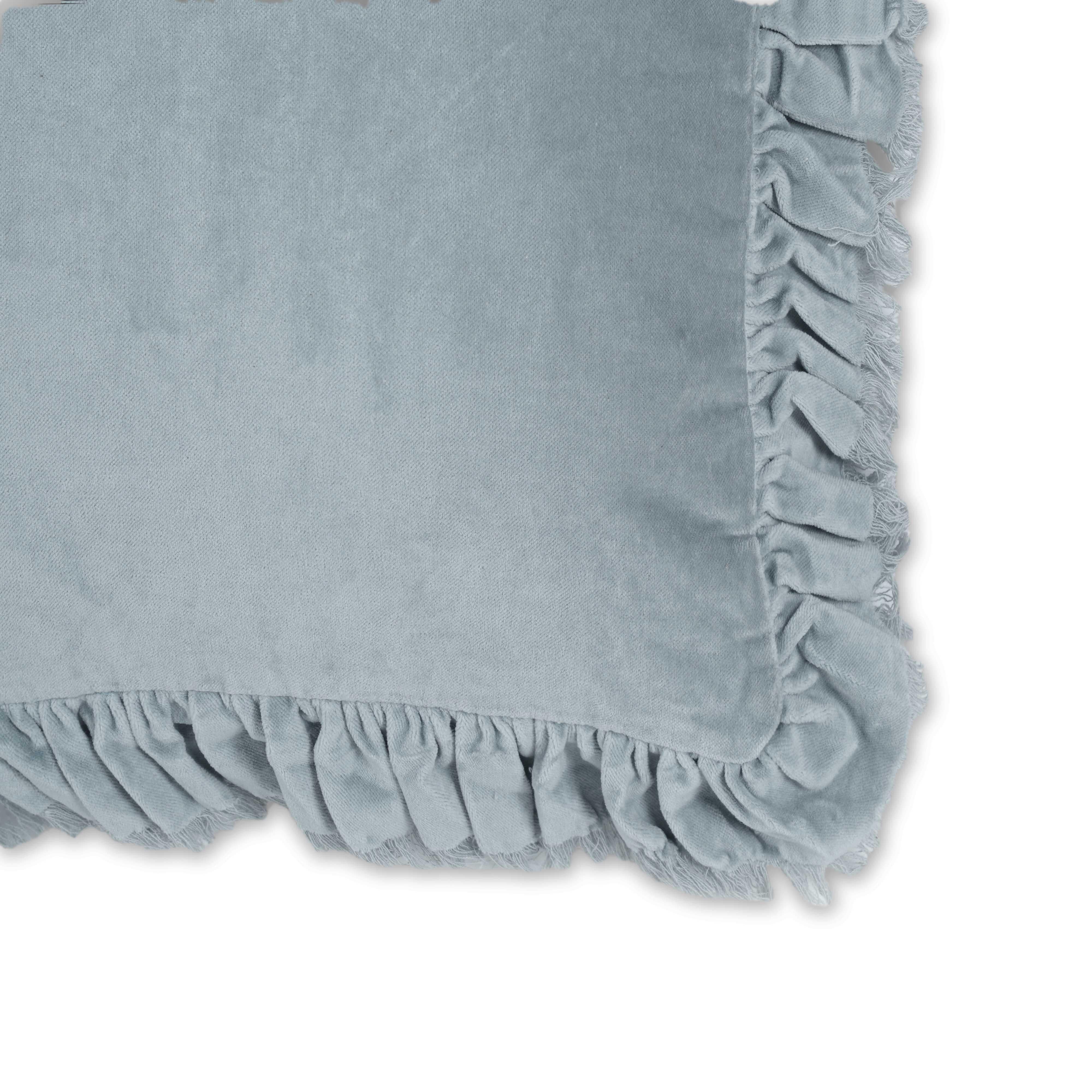 Alessia 20.5" Distressed Velvet Square Throw Pillow