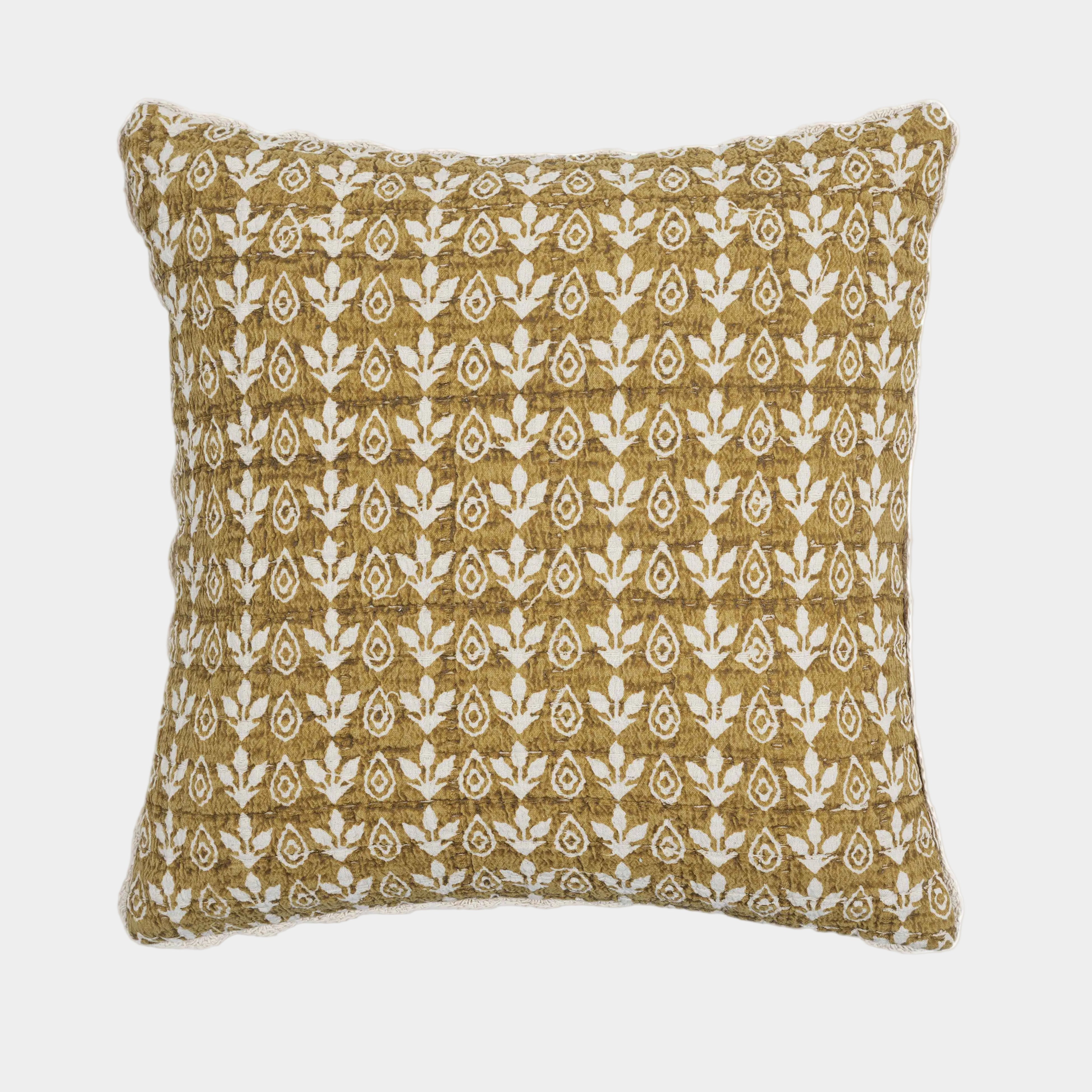 Harvest 20" Printed Cotton Throw Pillow Cover