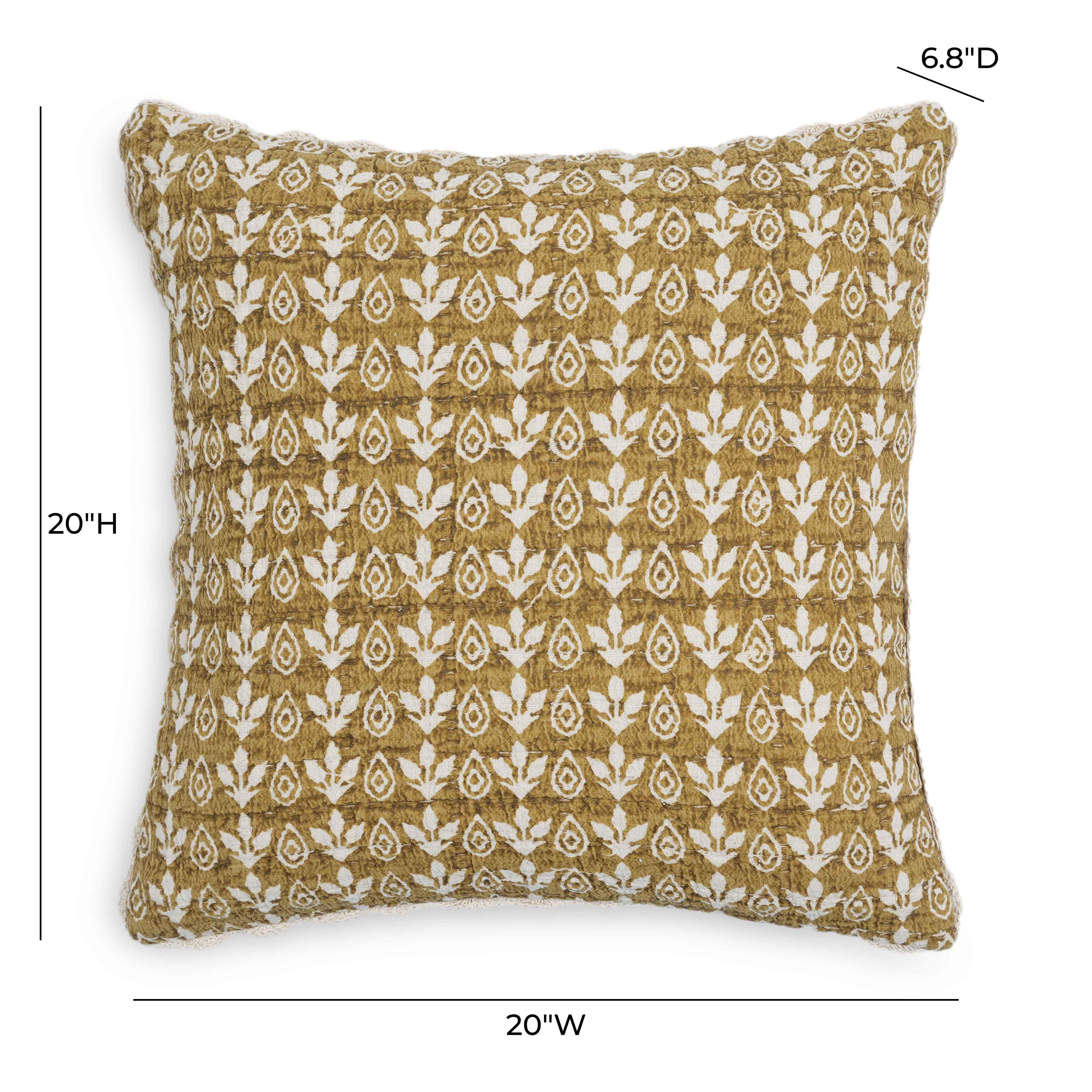 Harvest 20" Printed Cotton Throw Pillow Cover
