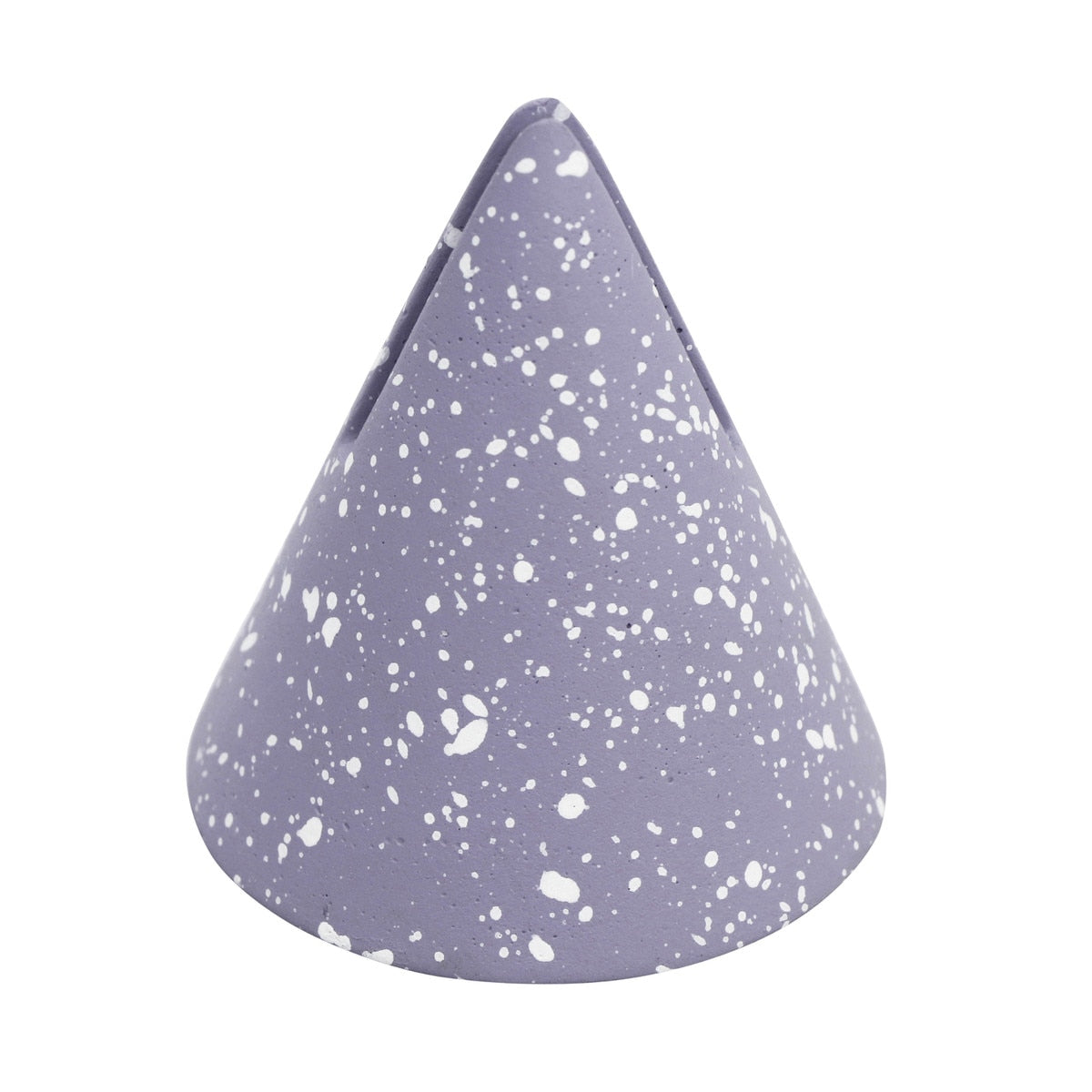 Gabby Speckled Purple Cone Card Holder - Set of 4