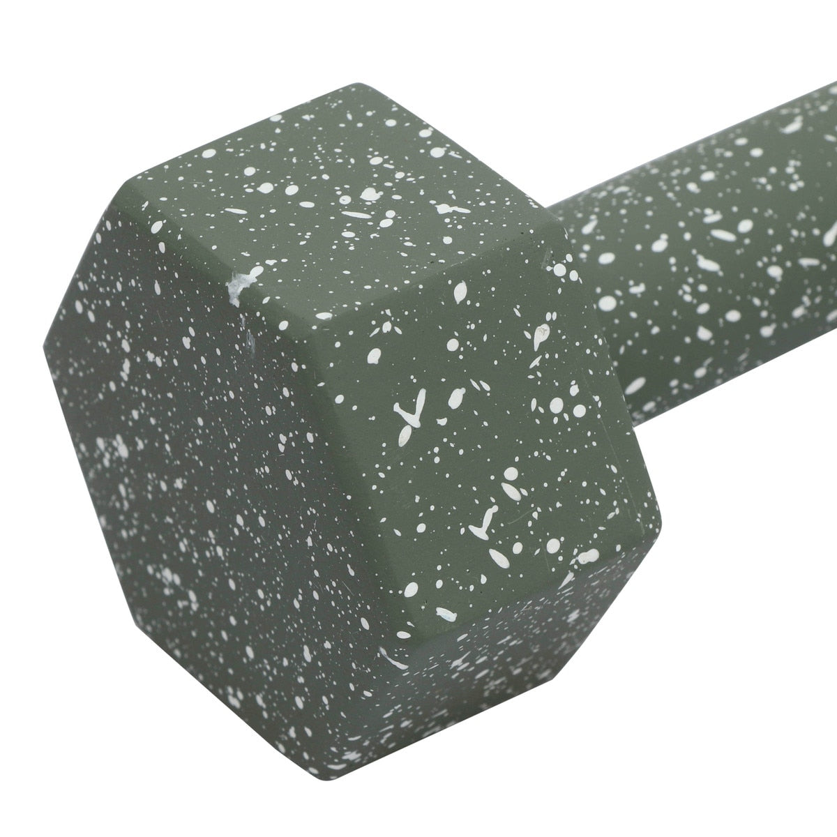 Gabby Speckled Army Green Decorative Dumbbell