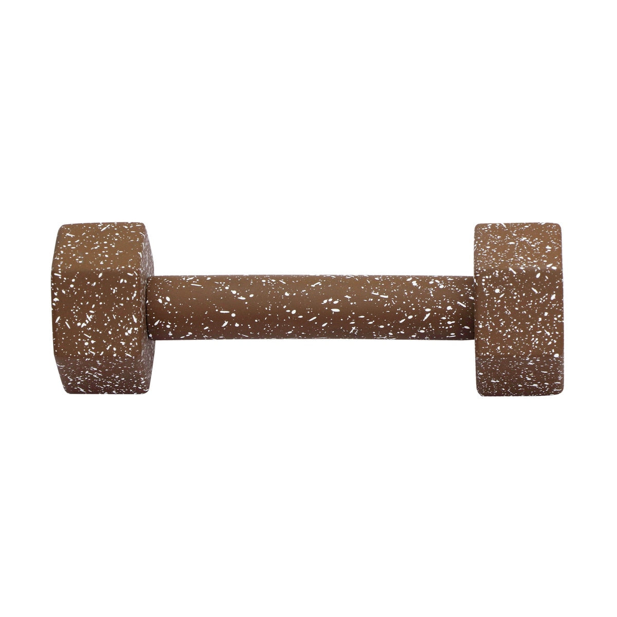 Gabby Speckled Brick Red Decorative Dumbbell