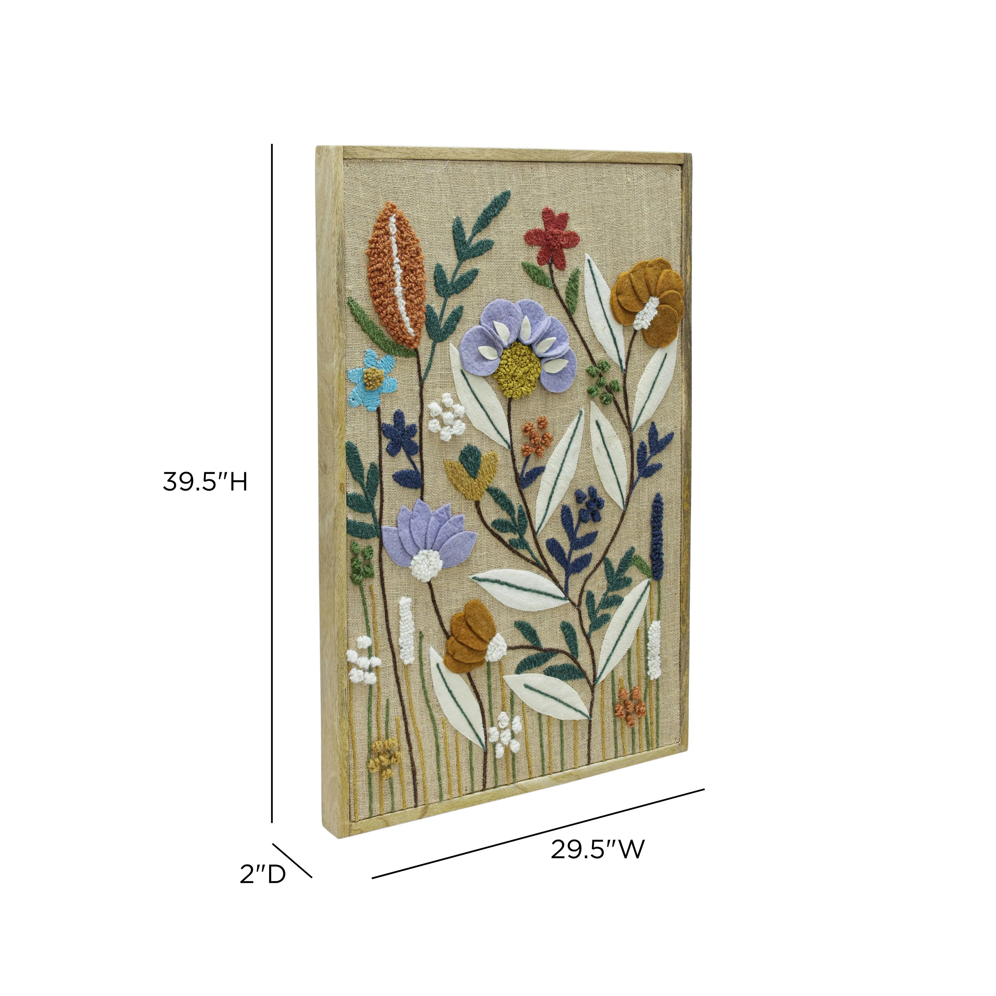 Muro "Sprout" Embroidered Wall Art