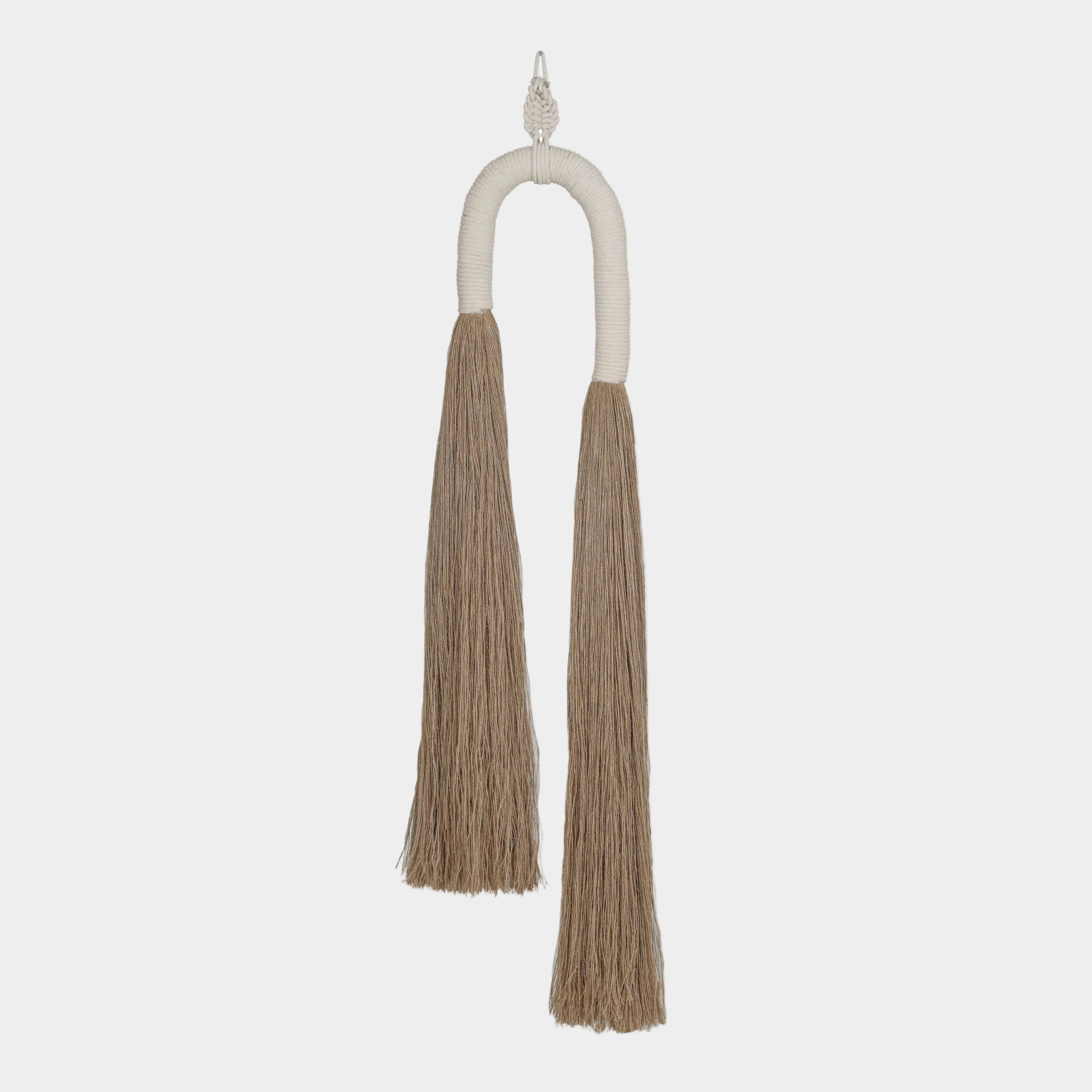 Pasha Natural Cotton Jute Tassel Wall Decor