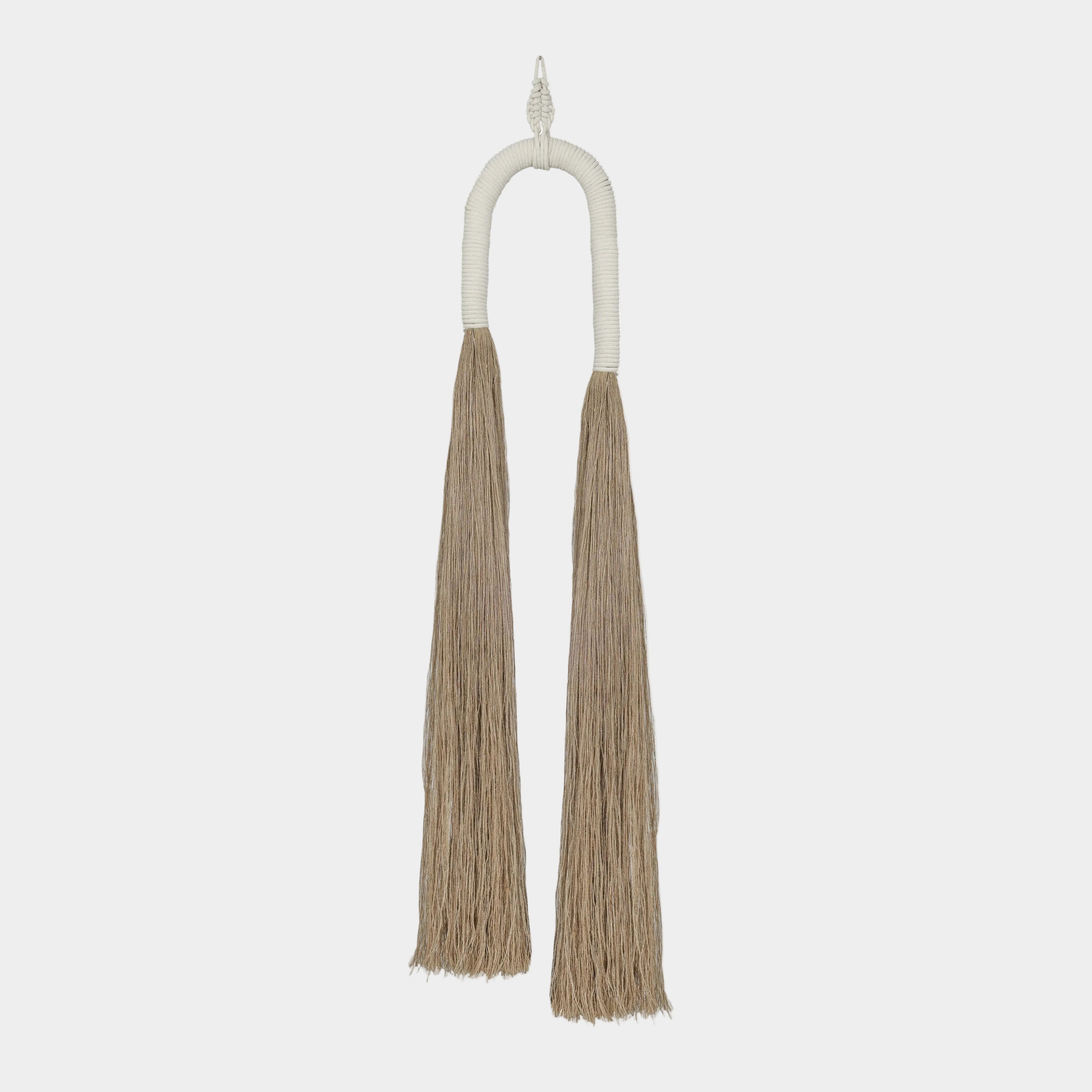 Pasha Natural Cotton Jute Tassel Wall Decor