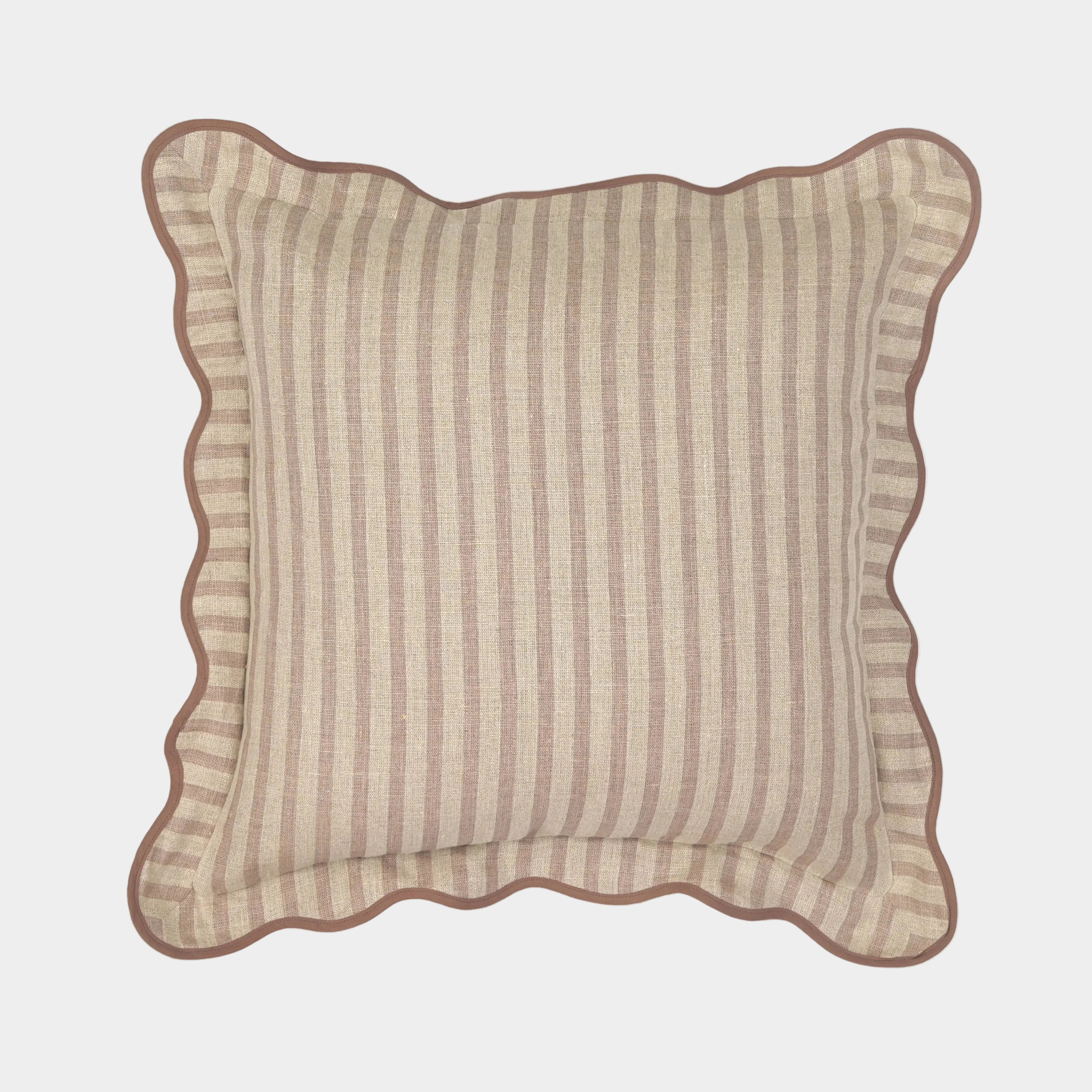 Striped 20" Linen Throw Pillow