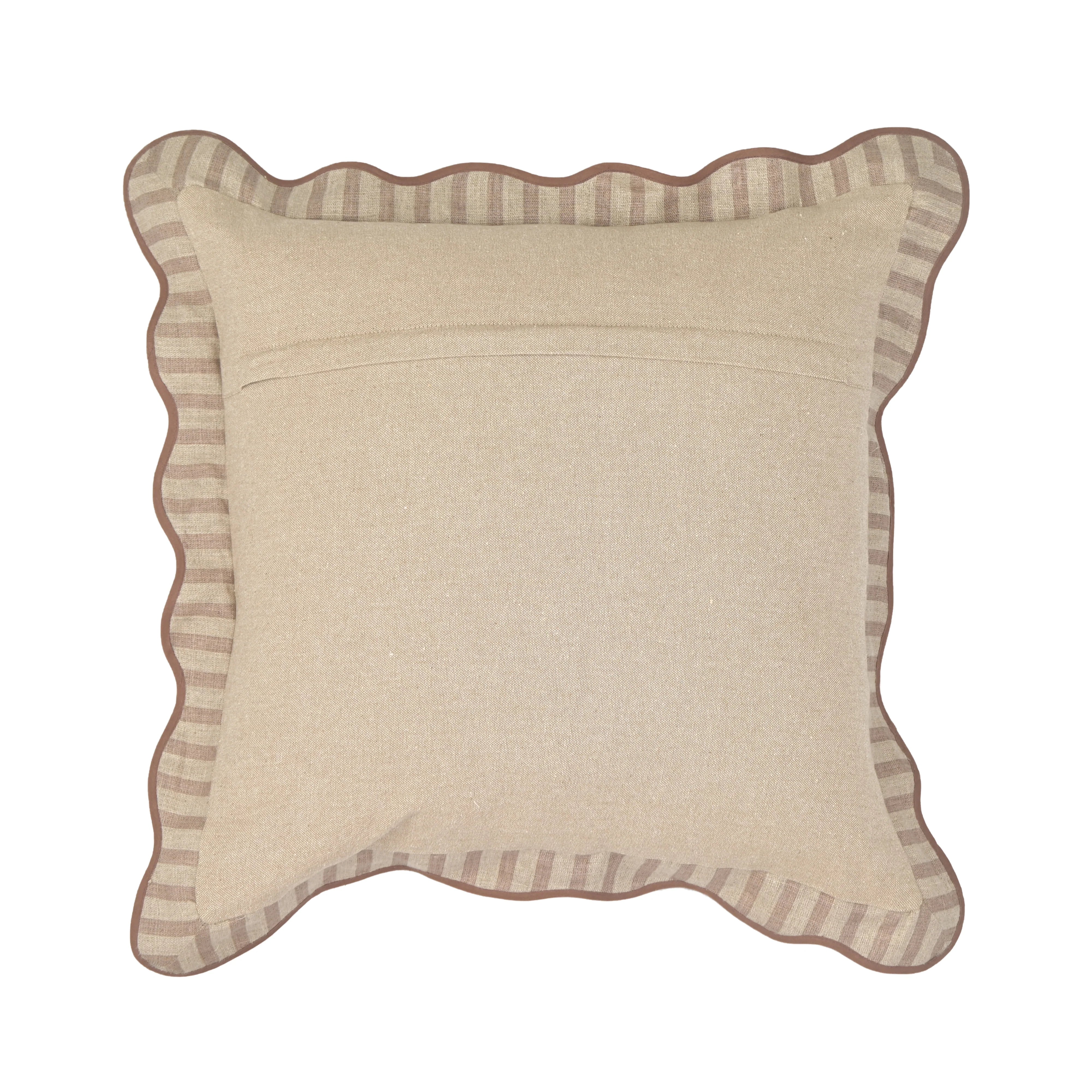 Striped 20" Linen Throw Pillow