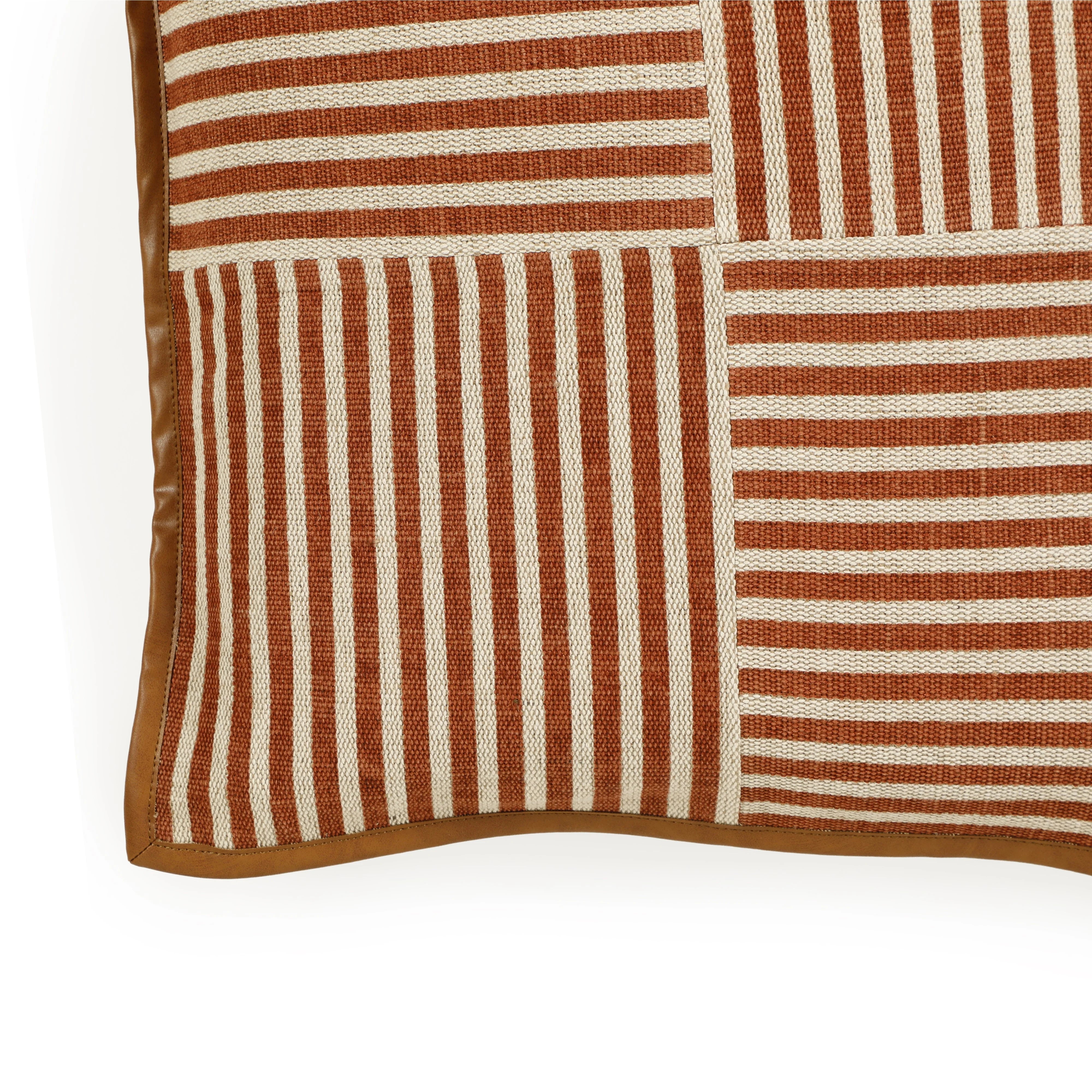 Kora 20" Cotton Jute Contract-Grade Throw Pillow