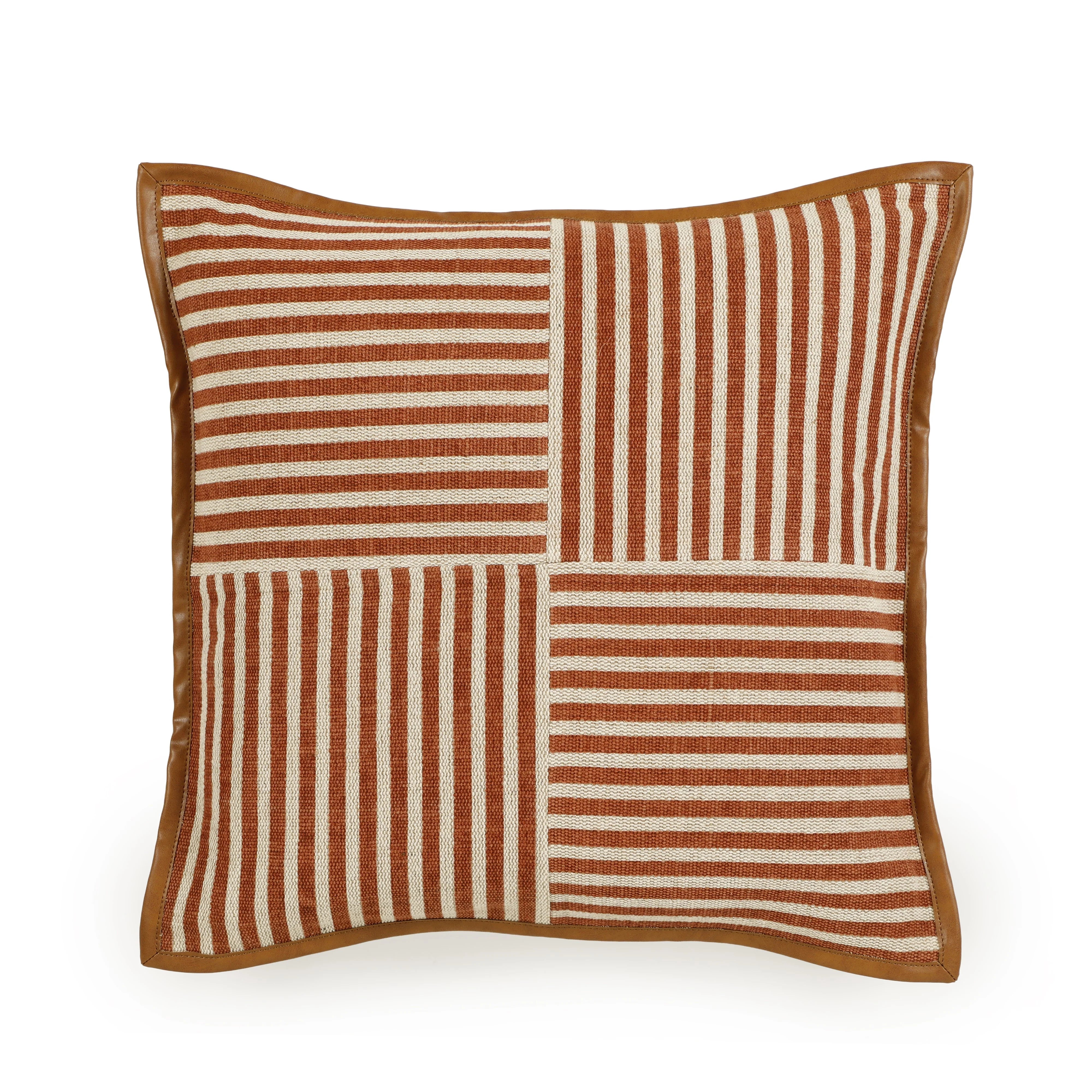 Kora 20" Cotton Jute Contract-Grade Throw Pillow