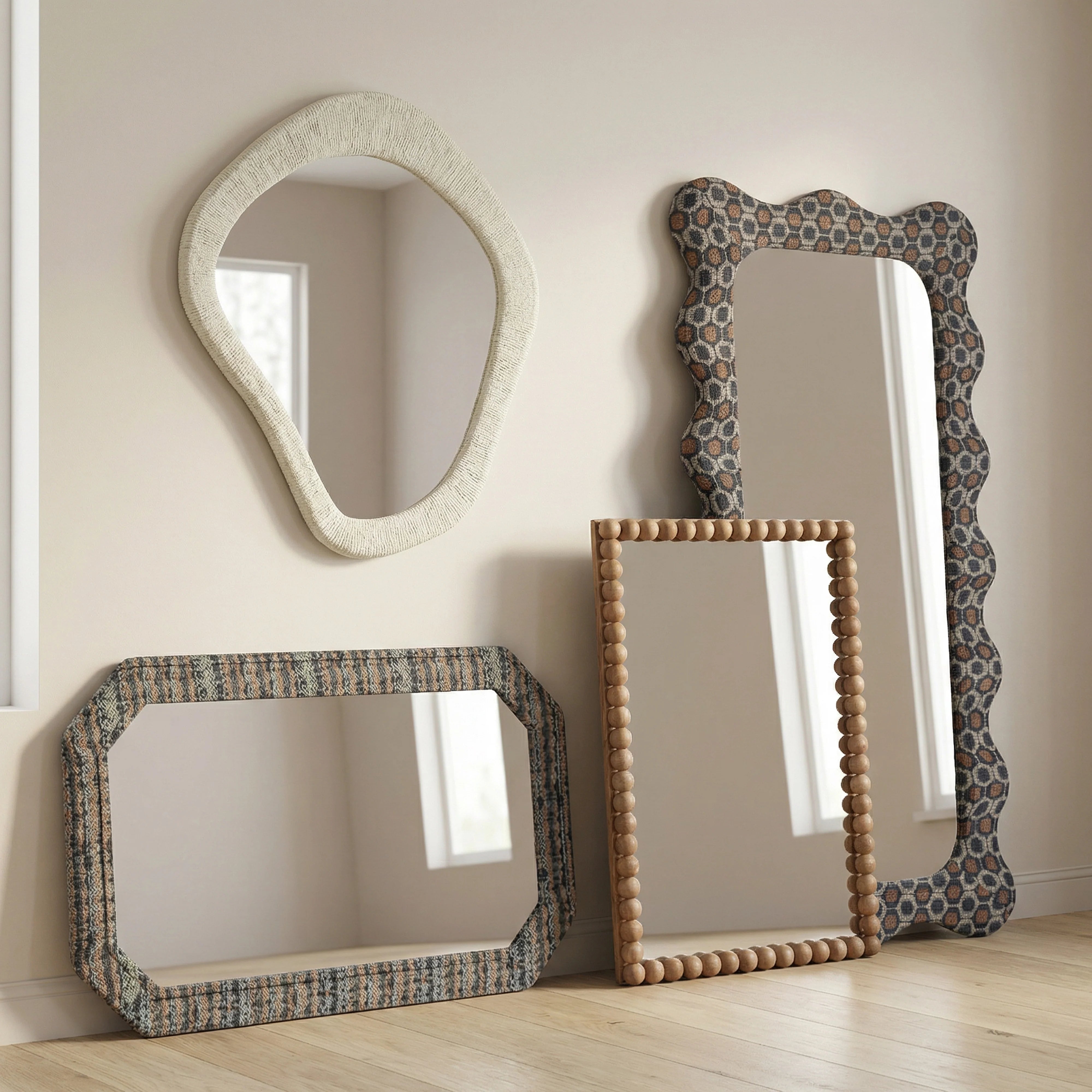 Charlene 39"X75" Squiggle Wall Mirror