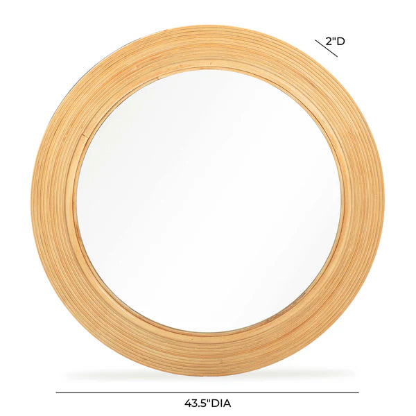 Tanya Rattan Round Wall Mirror