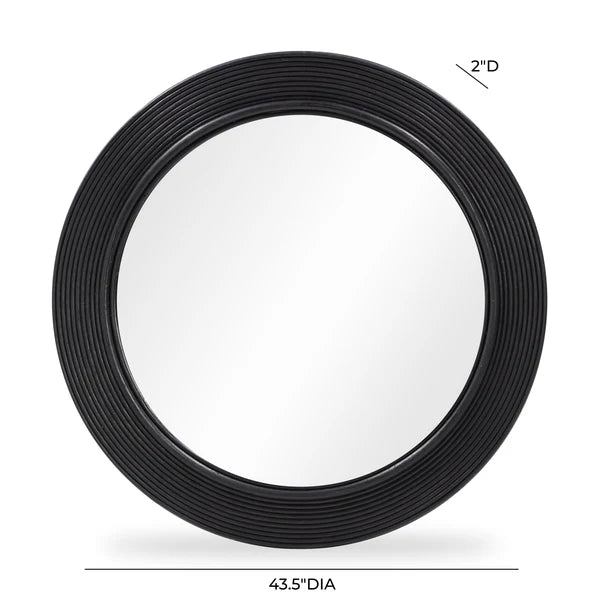 Tanya Rattan Round Wall Mirror
