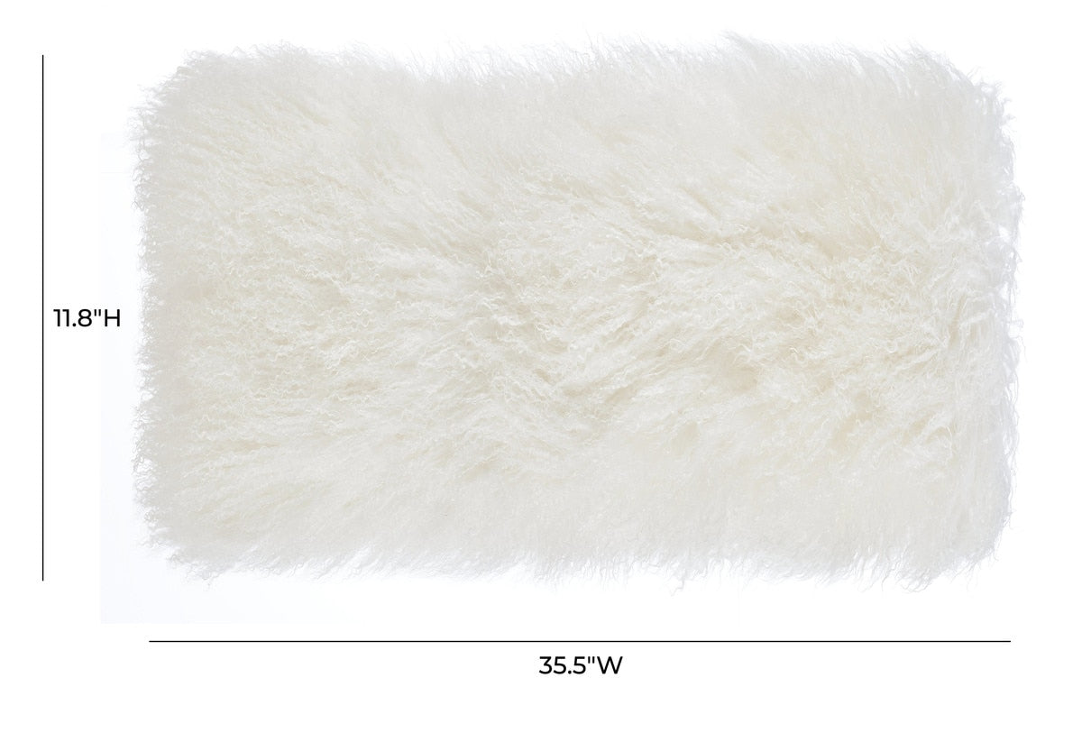 Tibetan Sheep White Long Pillow