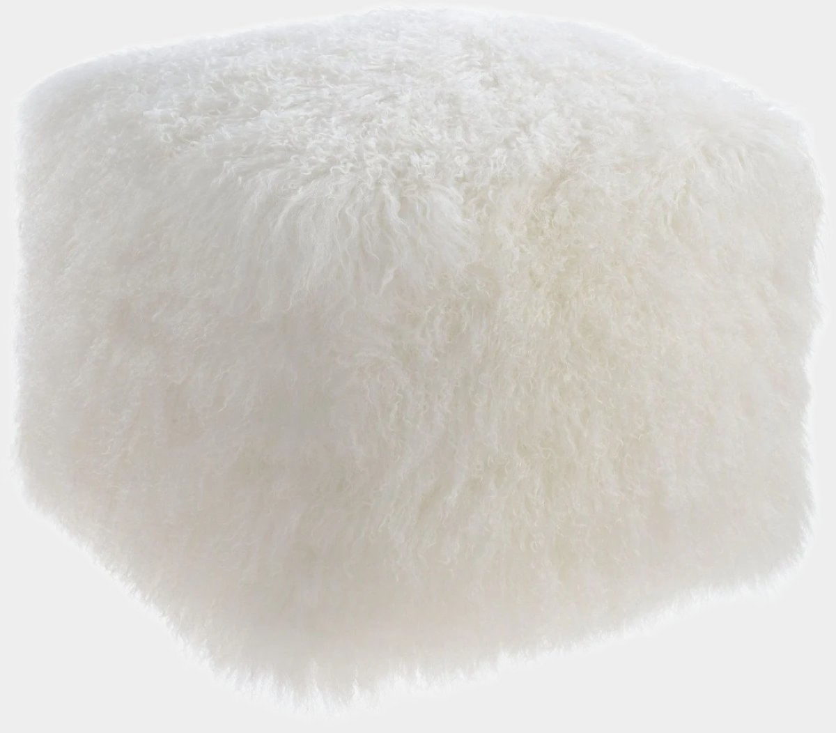 Tibetan Sheep White Pouf