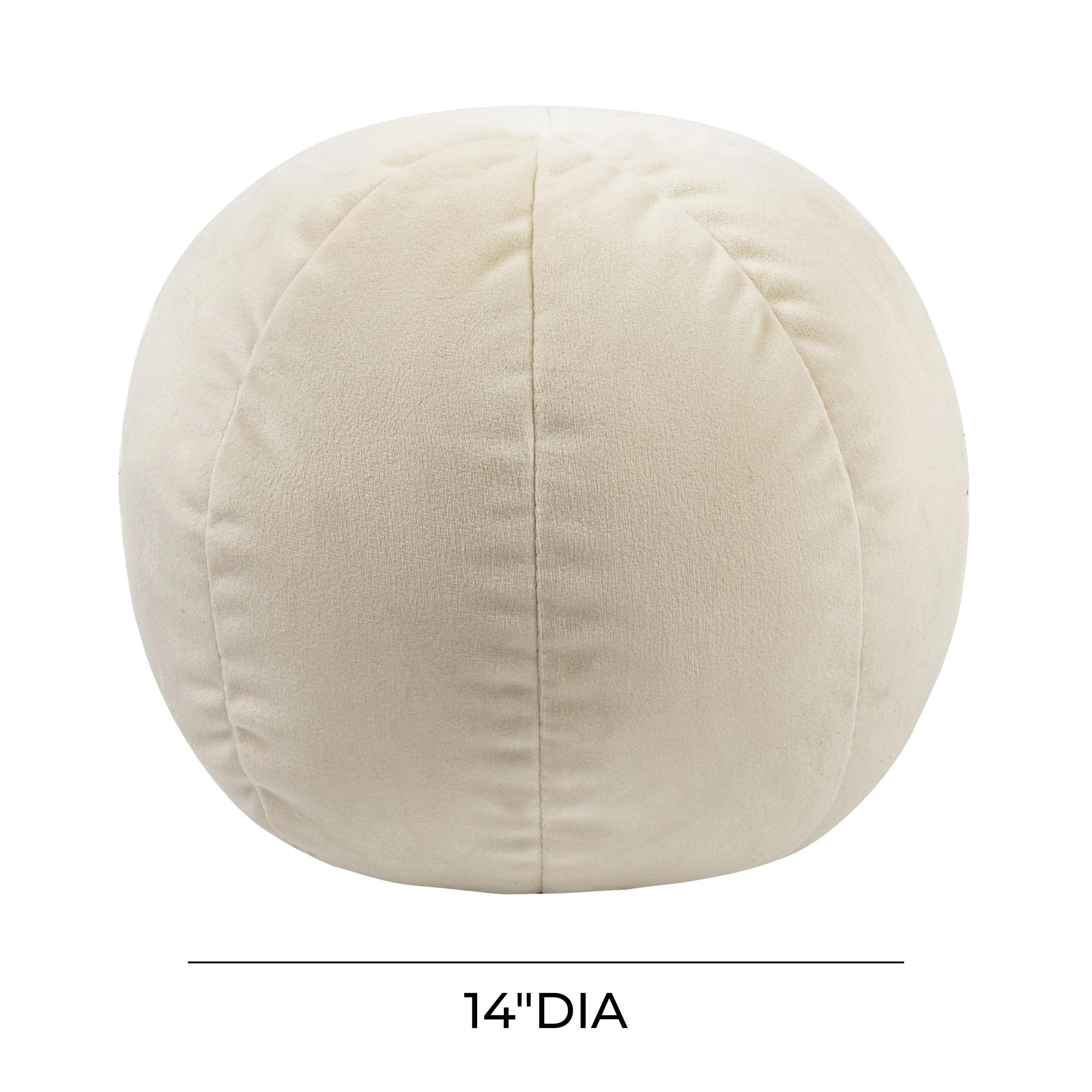 Boba Velvet Ball Throw Pillow (9"-14")