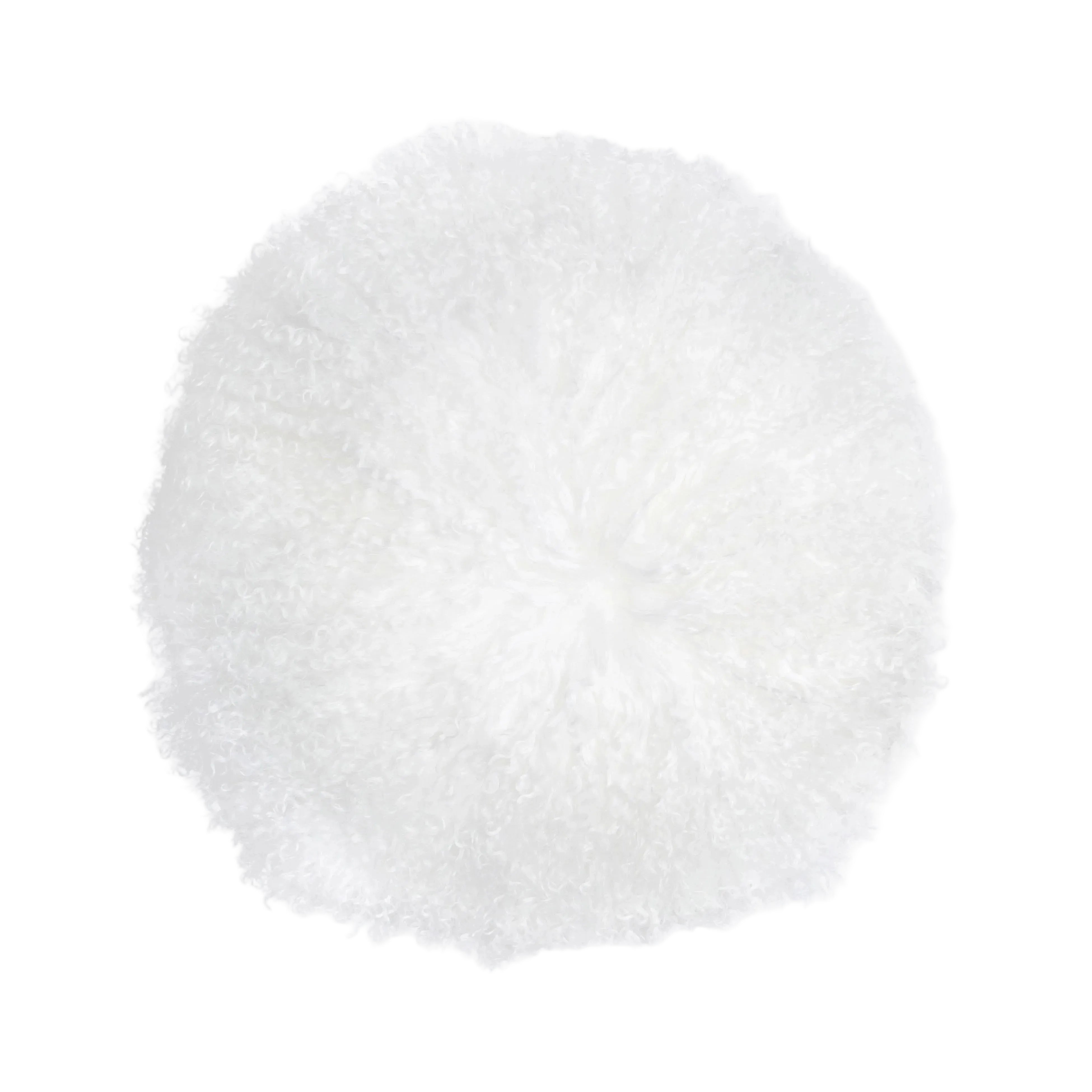New Zealand 16" Sheepskin Round Throw Pillow
