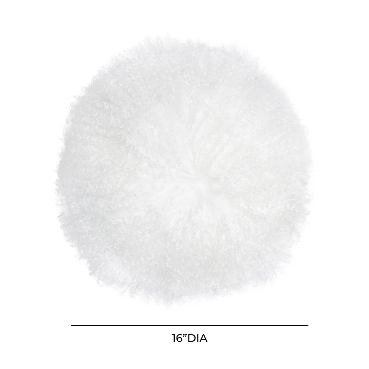 New Zealand  Sheepskin 16" Round Pillow