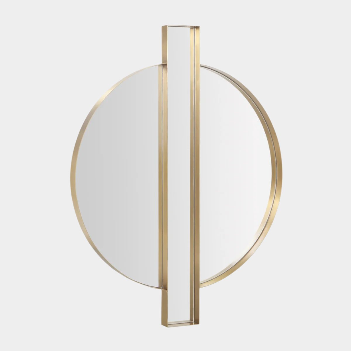 Carri Gold Round Wall Mirror