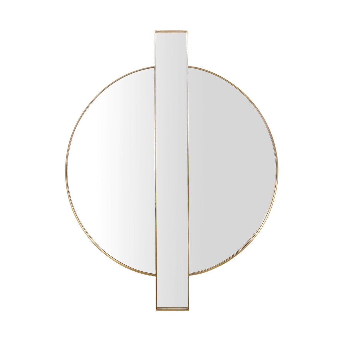 Carri Gold Round Wall Mirror