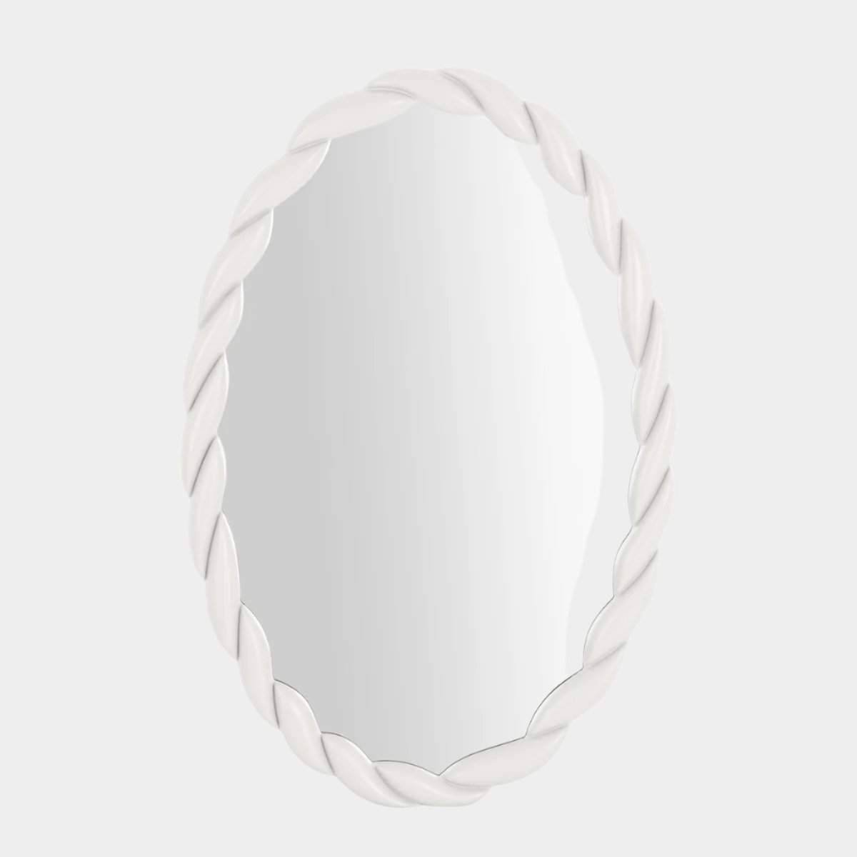 Agnes Cream Oval Mirror