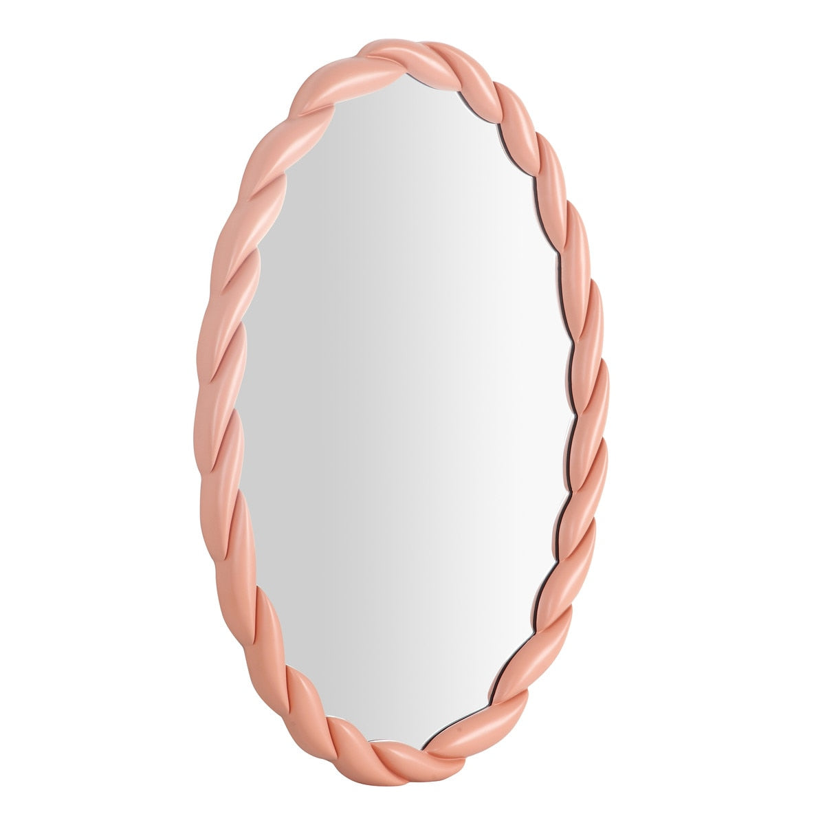 Agnes Mauve Oval Mirror