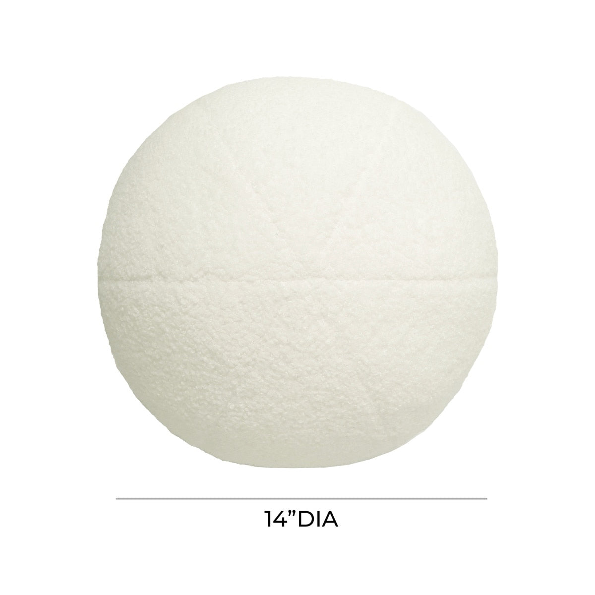 Boba Cream Vegan Shearling Pillow