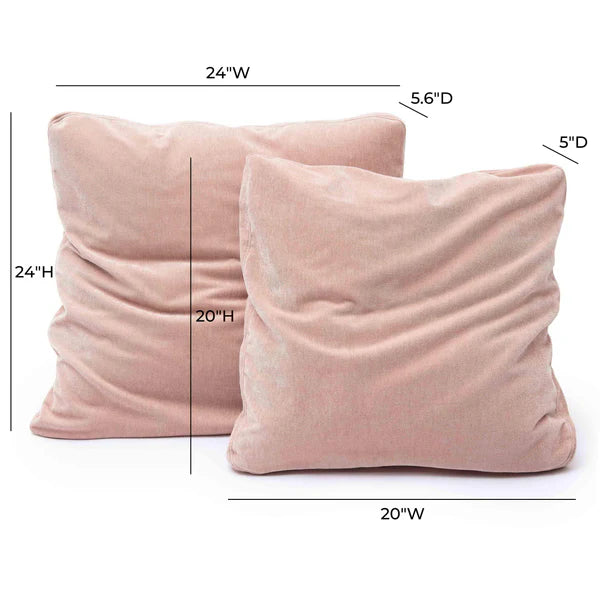 Tipsy Upcycled Chenille Square Floppy Pillow