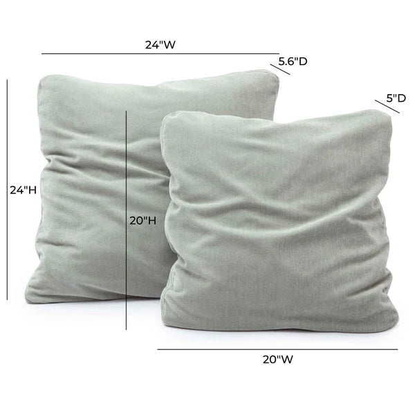 Tipsy Upcycled Chenille Square Floppy Pillow