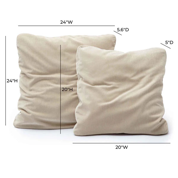 Tipsy Upcycled Chenille Square Floppy Pillow