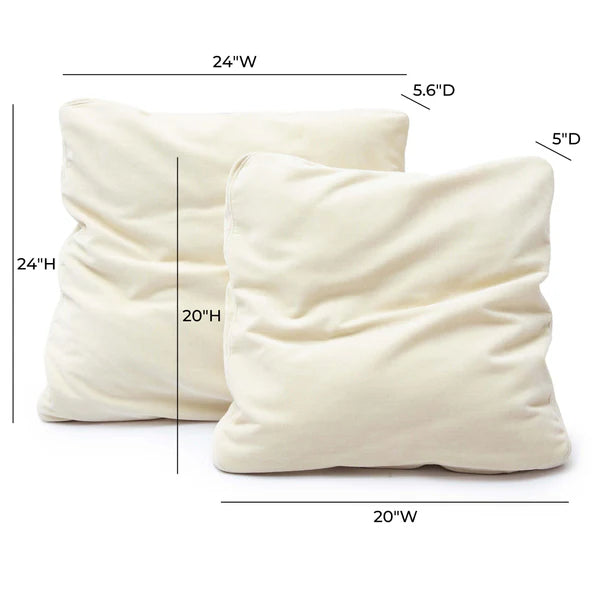 Tipsy Upcycled Chenille Square Floppy Pillow