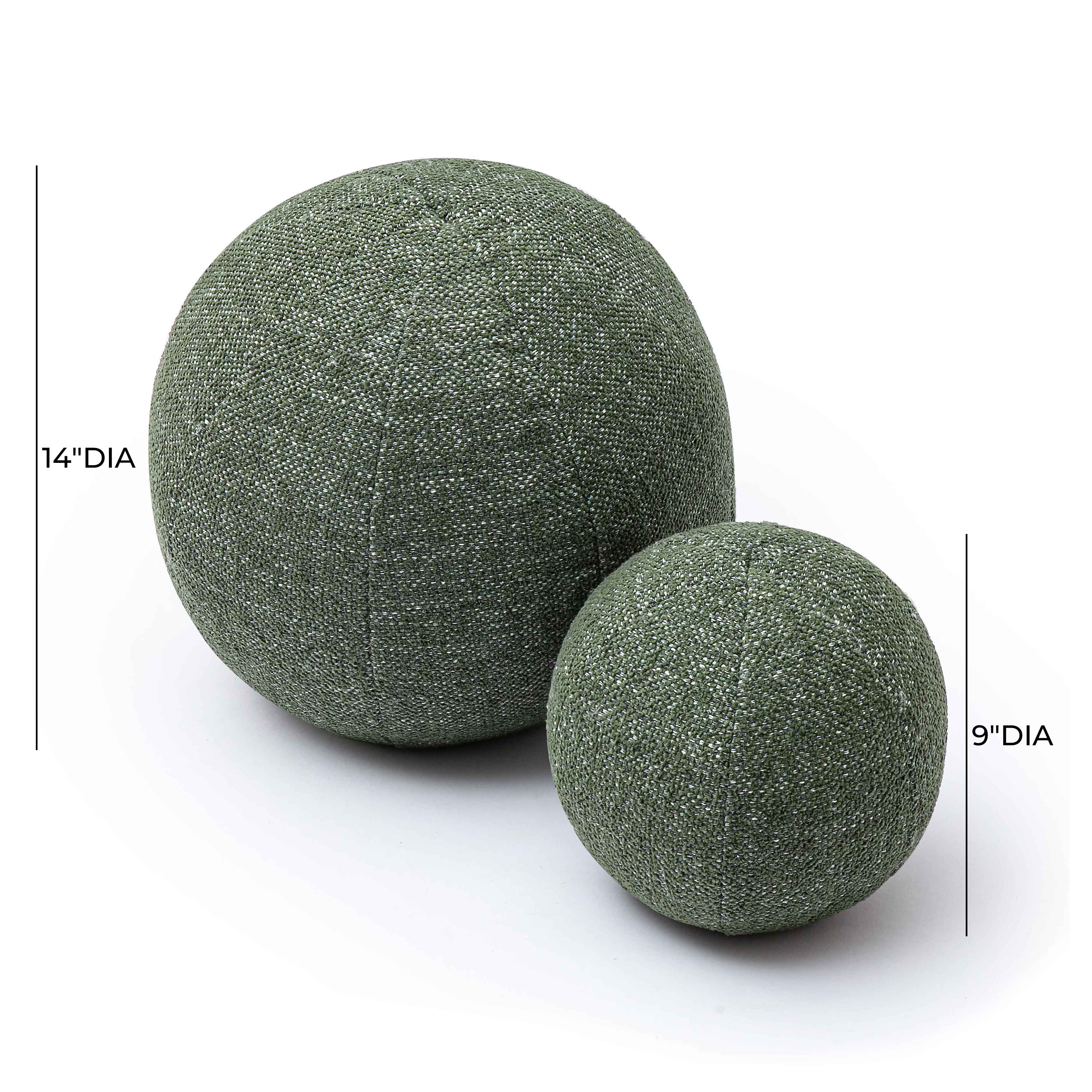 Boba Textured Basketweave Ball Throw Pillow (9"-14")