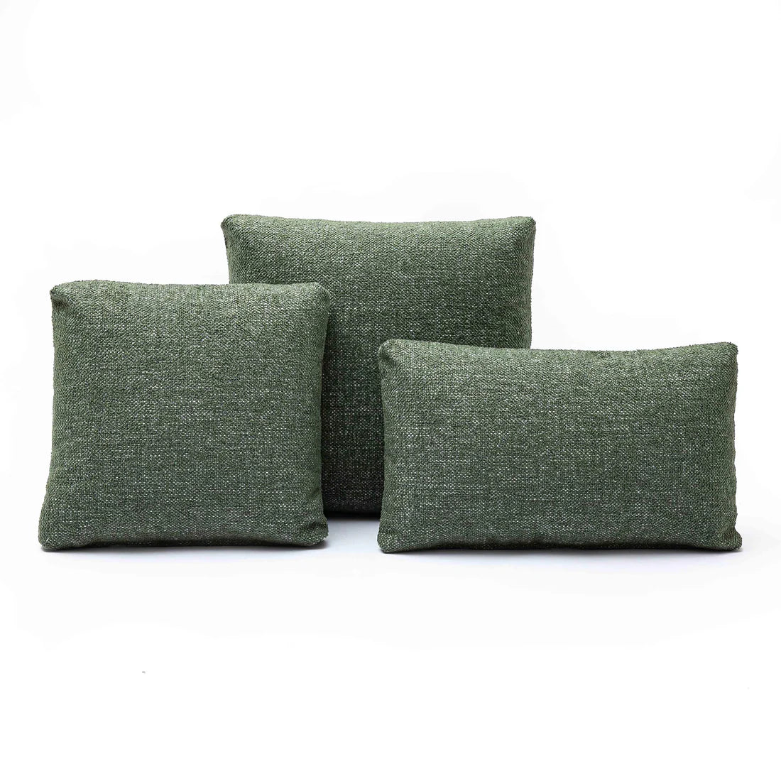 Malolo Green Basketweave Rectangular Vegan-Down Pillow