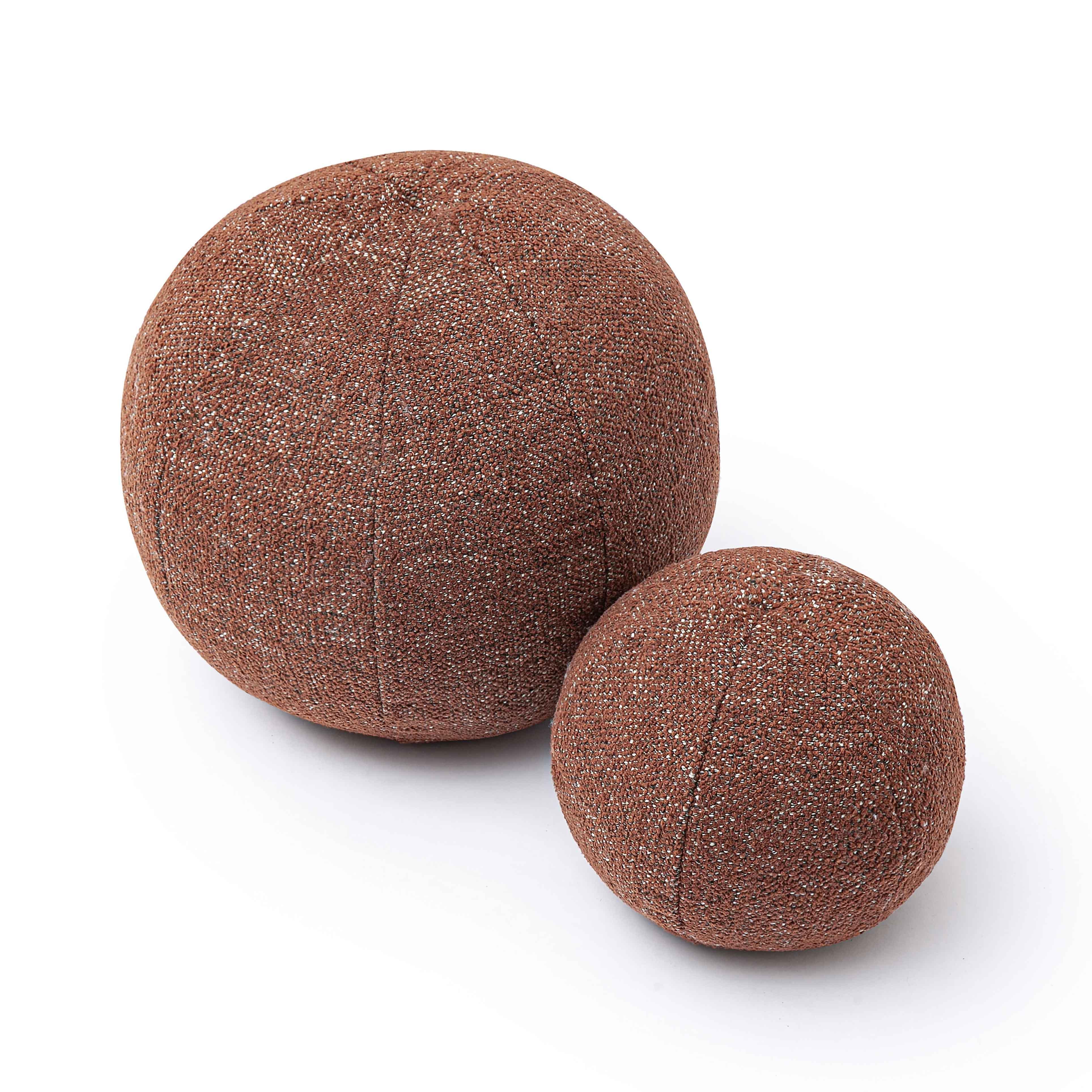 Boba Textured Basketweave Ball Throw Pillow (9"-14")