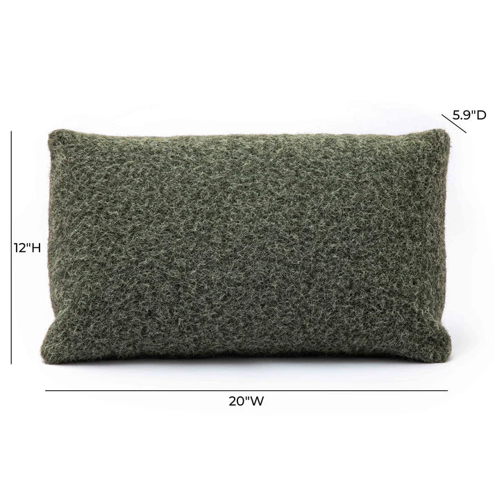 Malolo Long Mohair 20”x12" Rectangular Vegan-Down Pillow
