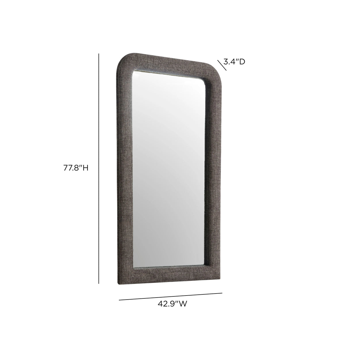 Heidi 43"X78" Upholstered Oversized Floor Mirror